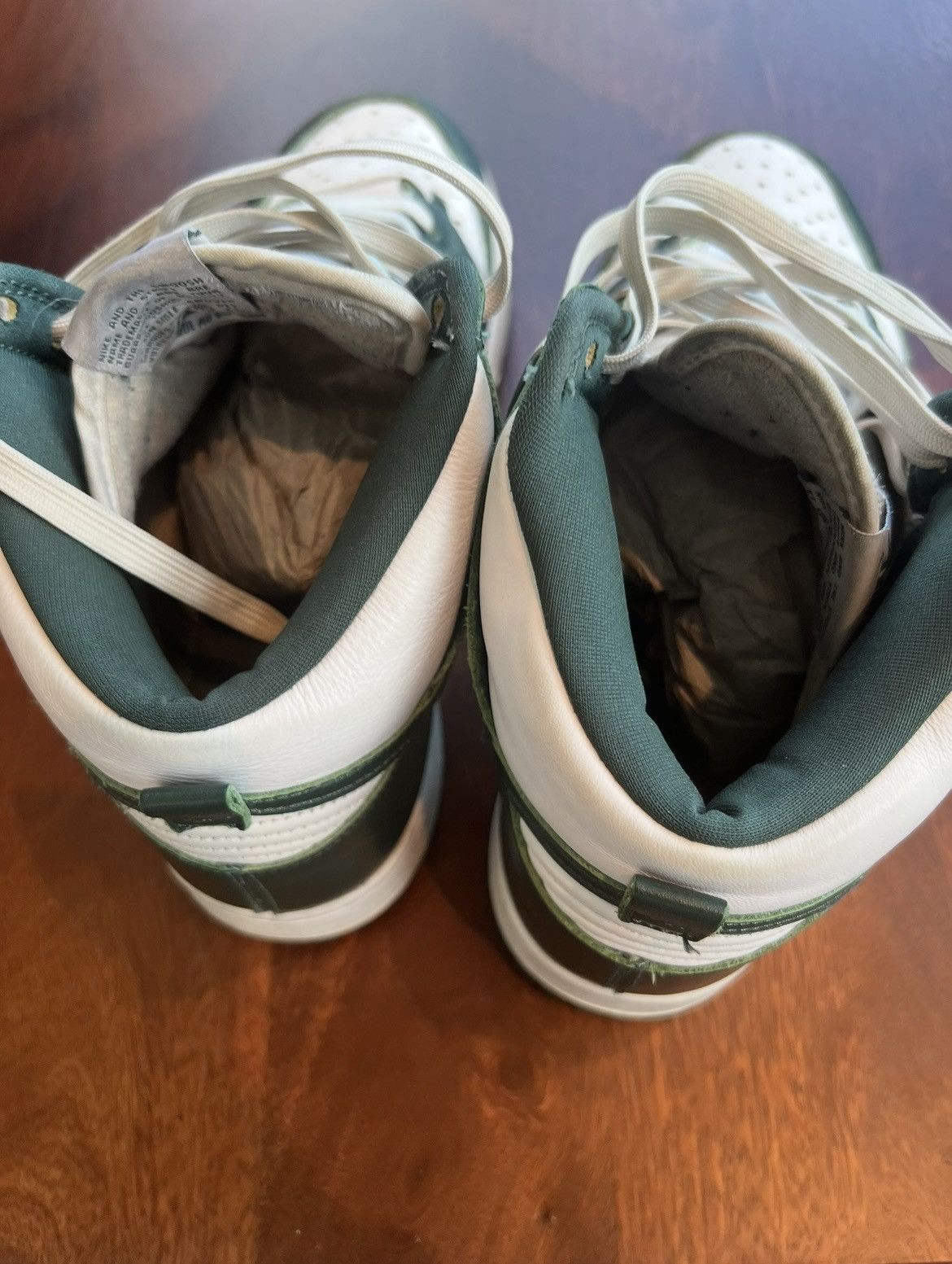 Nike Nike Spartan Green Dunk Highs Size US 9.5 / EU 42-43 - 4 Thumbnail