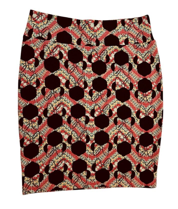 Other Disney LuLaRoe Minnie Mouse Paisley Pencil Skirt – Size 3XL Size 38" / US 16 / IT 52 - 1 Thumbnail