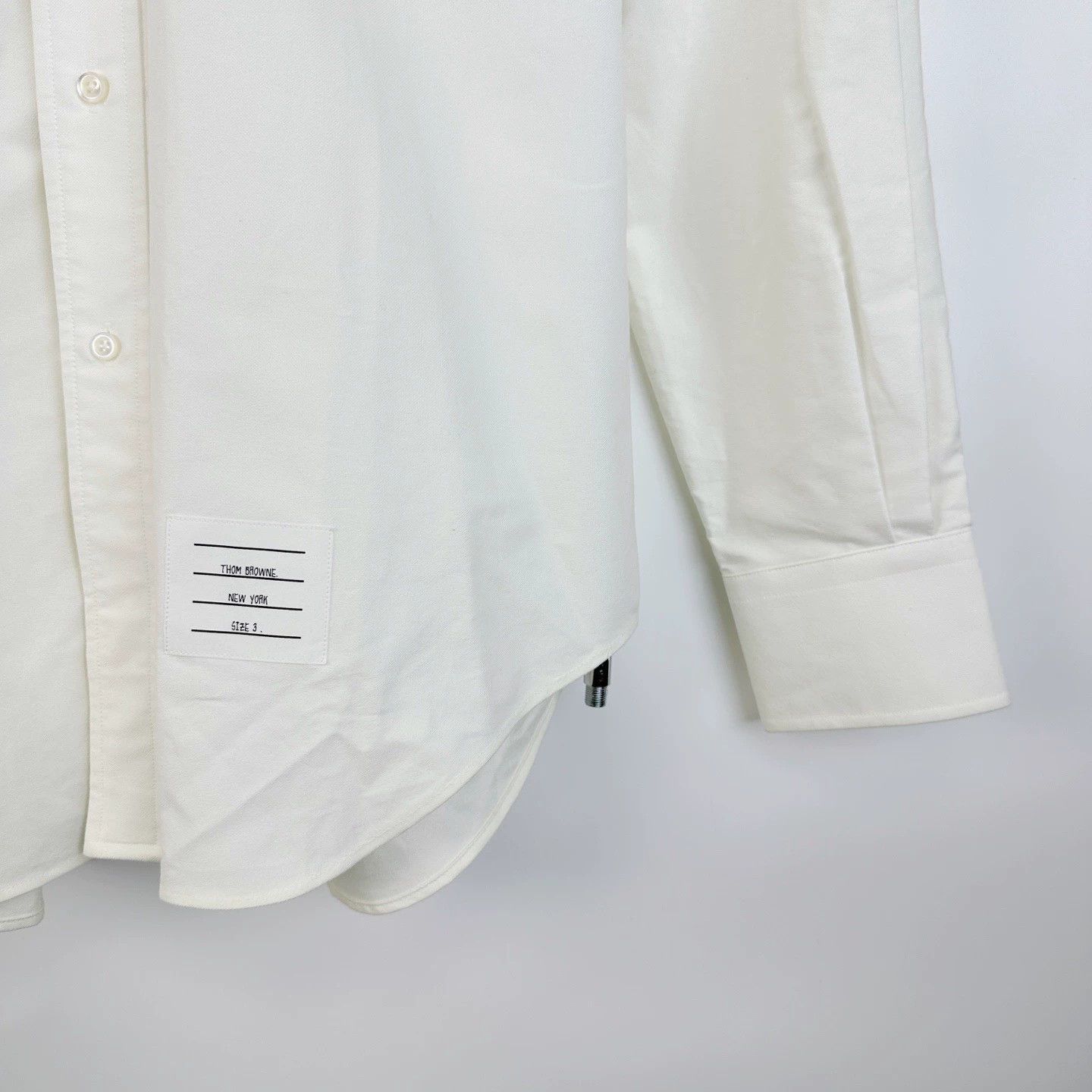 Thom Browne Thom Browne/TB Double Sleeve Three-Stripe Shirt Size US M / EU 48-50 / 2 - 7 Thumbnail