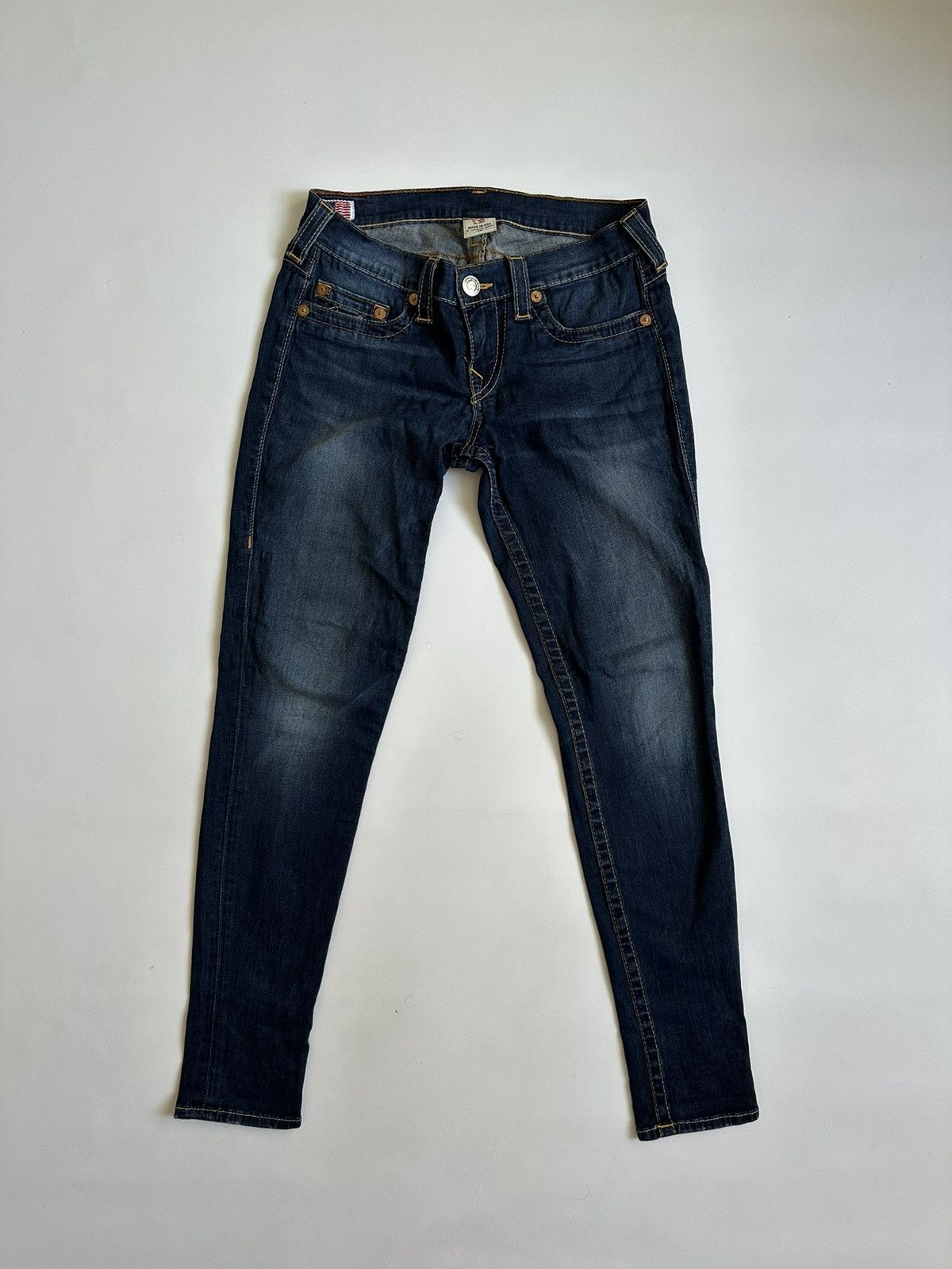 True Religion True Religion Womens Casey Skinny Jeans Size 28 Low Rise Size 28" / US 6 / IT 42 - 2 Thumbnail