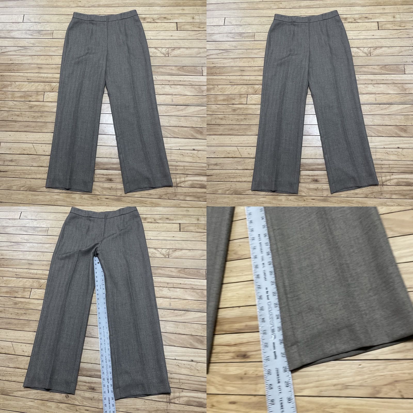 Evan Picone VINTAGE Evan Picone Suit Pants Women 8 Brown Lined Houndstooth Dress Pants 90s USA Womens Size 30" / US 8 / IT 44 - 9 Thumbnail