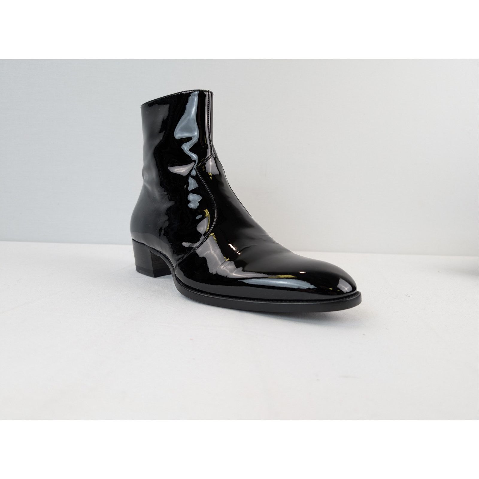 Saint Laurent Paris o1rshd1 Wyatt 40 Zip Booties Boots in Nero 41 Size US 8 / EU 41 - 2 Thumbnail