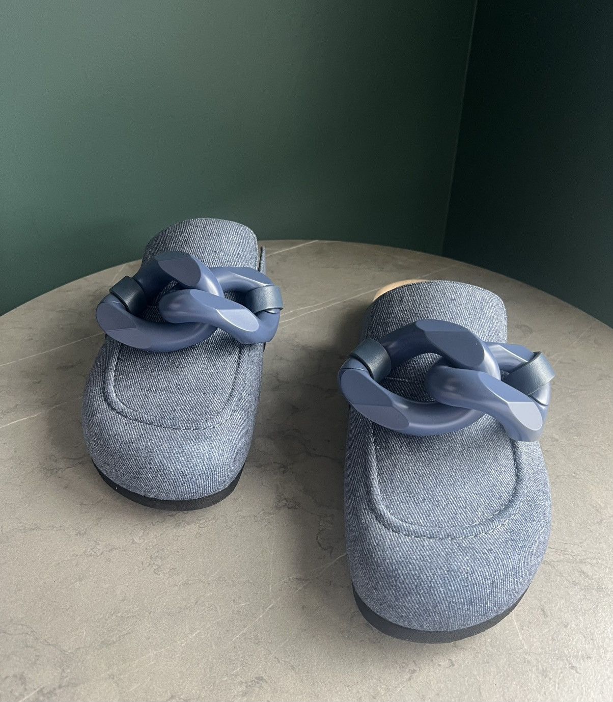 JW Anderson JW ANDERSON Chain Link Denim Mule Loafer Size US 10.5 / EU 43-44 - 6 Thumbnail