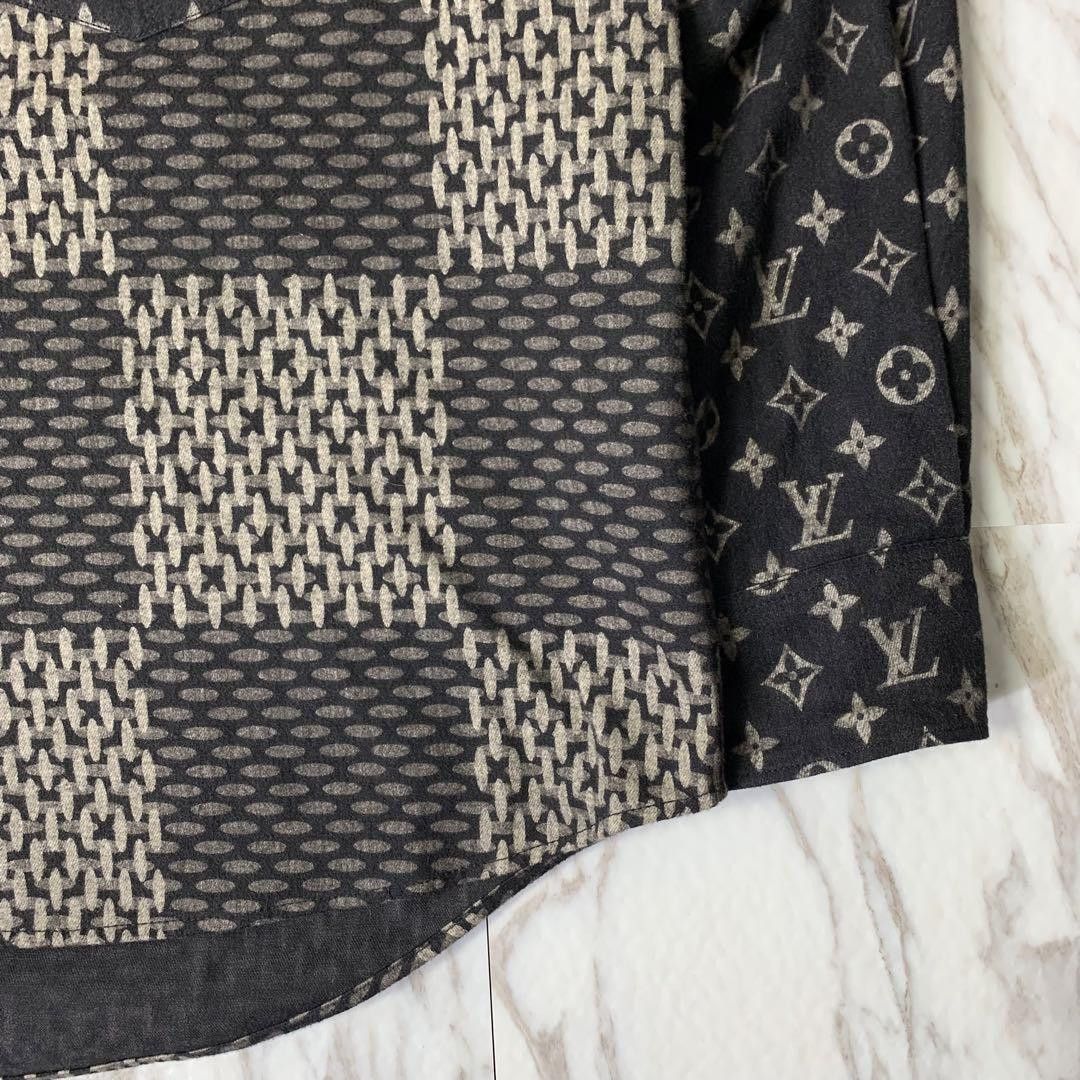Louis Vuitton × Nigo LOUIS VUITTON x NIGO Monogram Flannel Shirt Black L Size US L / EU 52-54 / 3 - 4 Thumbnail