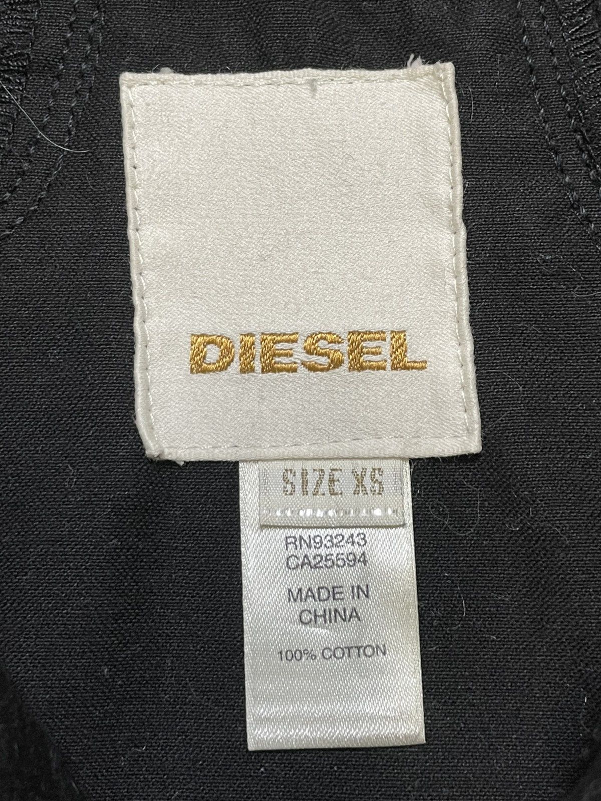Diesel Vintage Y2K Diesel Industry Black Moto Utility Jacket XS Size XS / US 0-2 / IT 36-38 - 4 Thumbnail