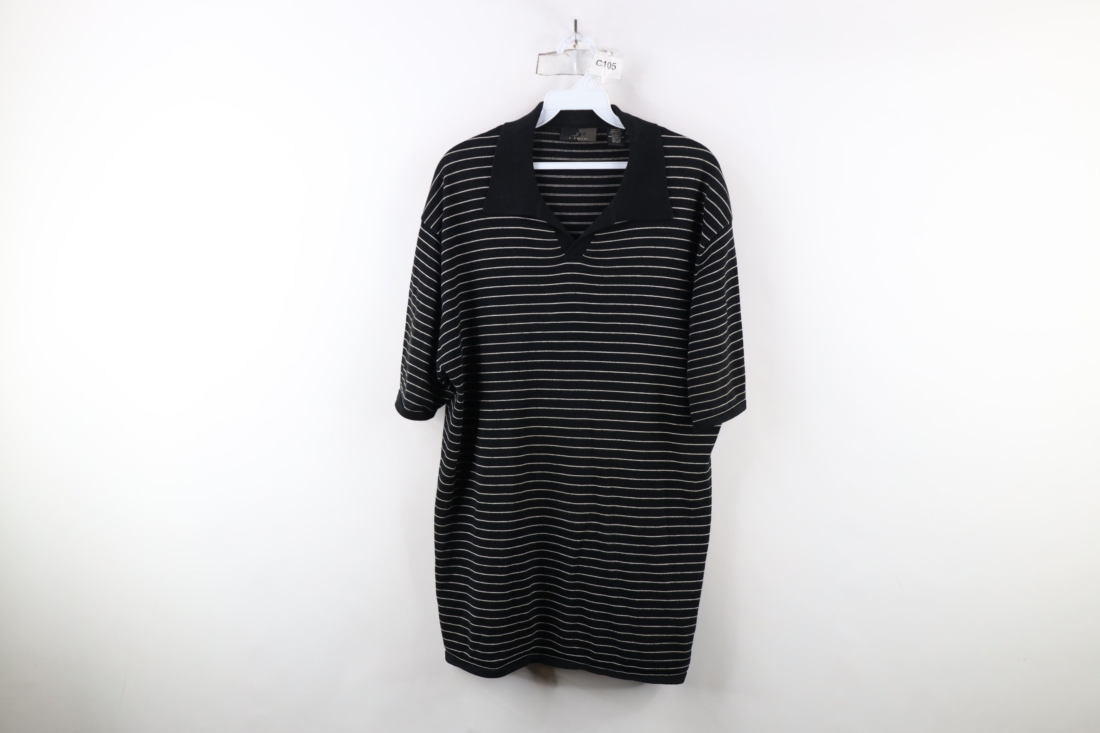 Vintage Vintage 90s Streetwear Striped Knit Collared Polo Shirt Size US M / EU 48-50 / 2 - 1 Thumbnail