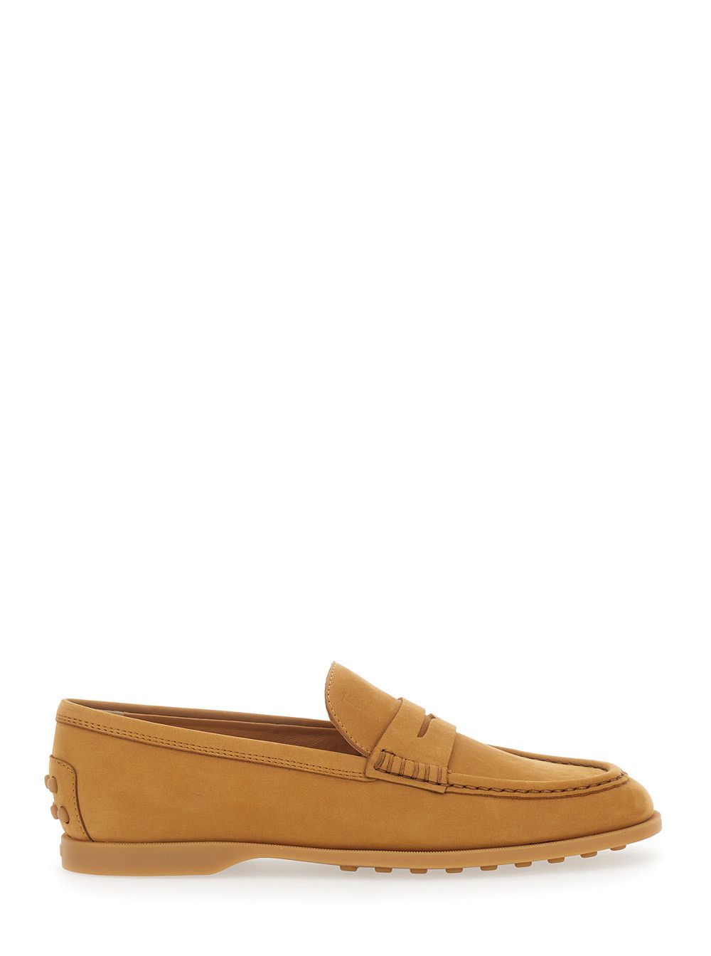 Tod's Loafers "Tod's" with Half Horsebit Detail on the Back and Rubber Sole in Beige Suede for Women Size US 9 / IT 39 - 1 Thumbnail