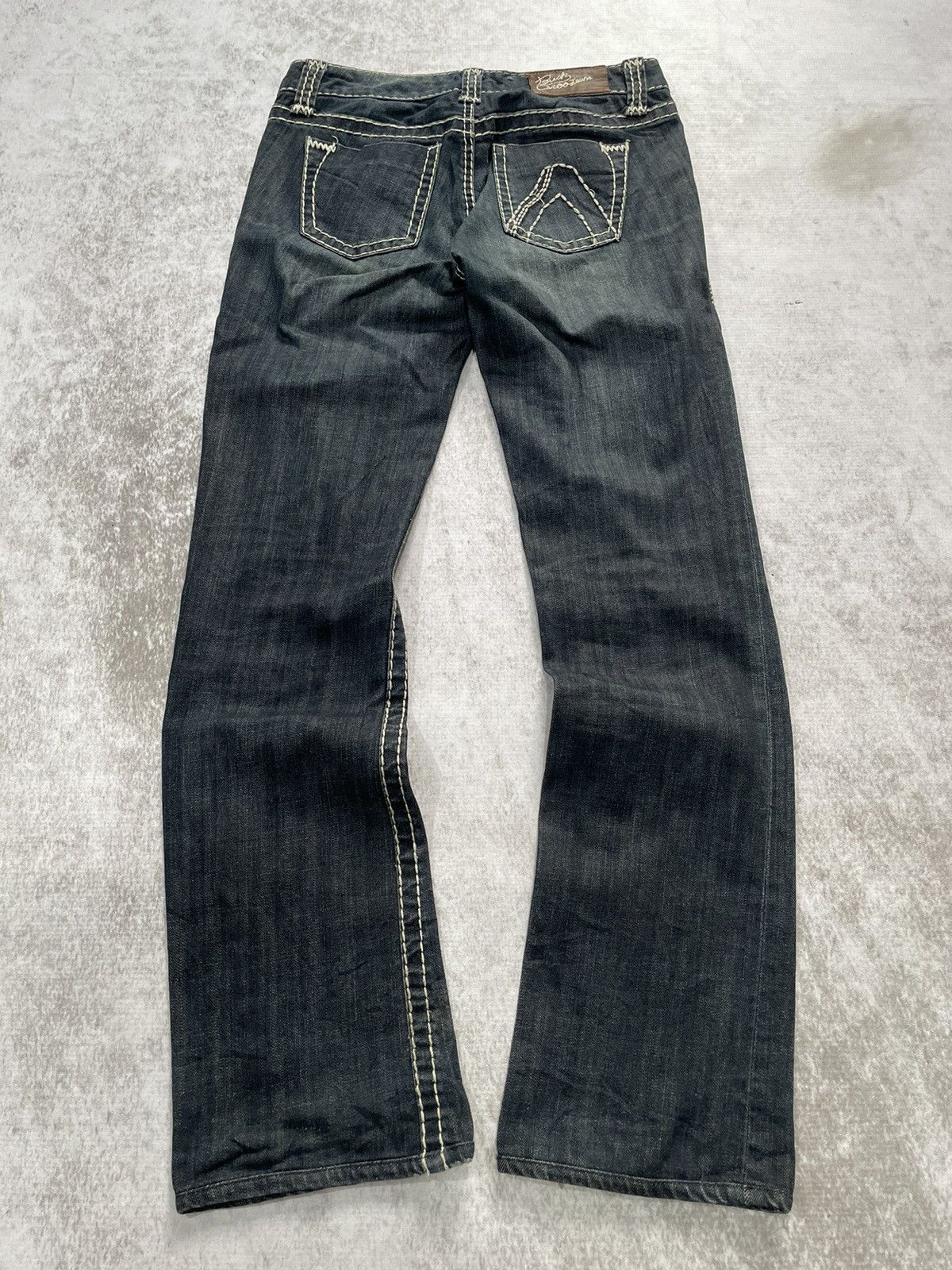 If Six Was Nine × Japanese Brand × Le Grande Bleu (L.G.B.) 2000s bootcut buckaro acid wash japan denim pants y2k style Size US 27 - 6 Thumbnail