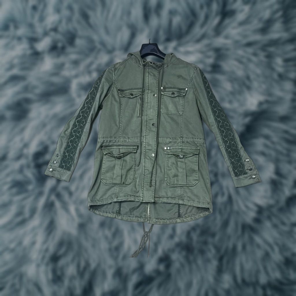 Anthropologie Anthropologie Jacket Women Medium Olive Green Lace Hei Hei Utility Flaws See Pic Size M / US 6-8 / IT 42-44 - 1 Thumbnail