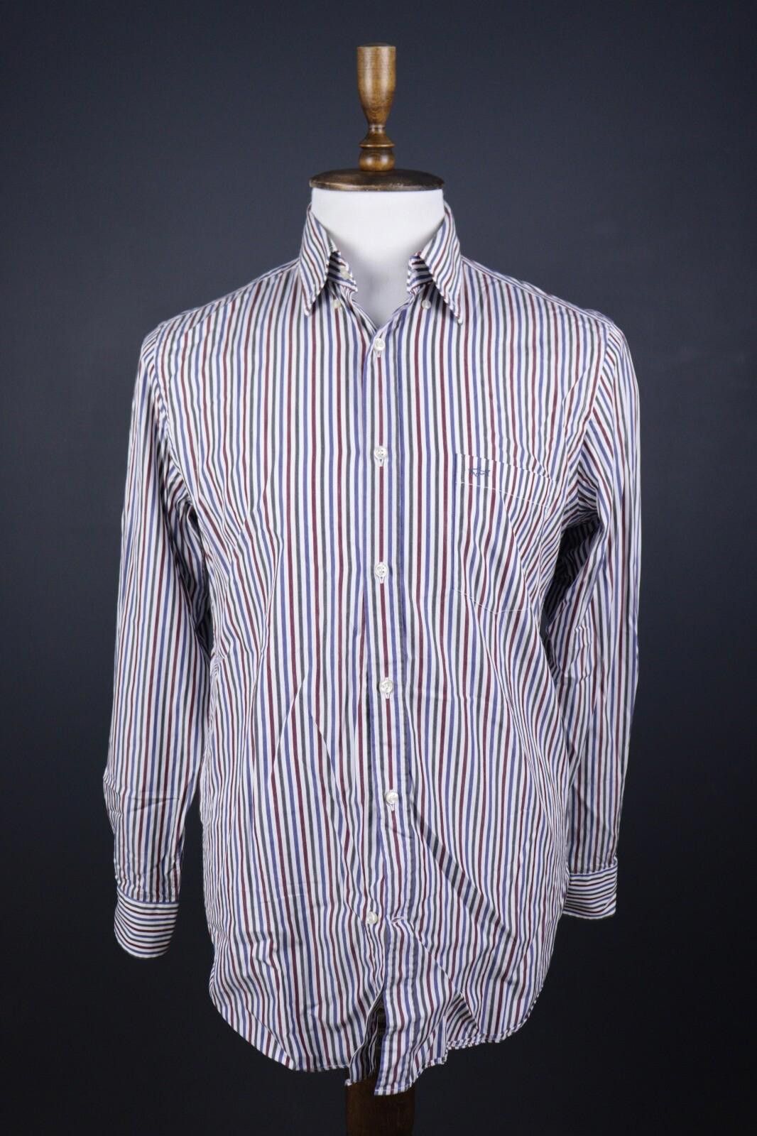 Paul & Shark Paul & Shark Yachting Blue Stripe Cotton Shirt Size 40 M - L Size US M / EU 48-50 / 2 - 1 Thumbnail