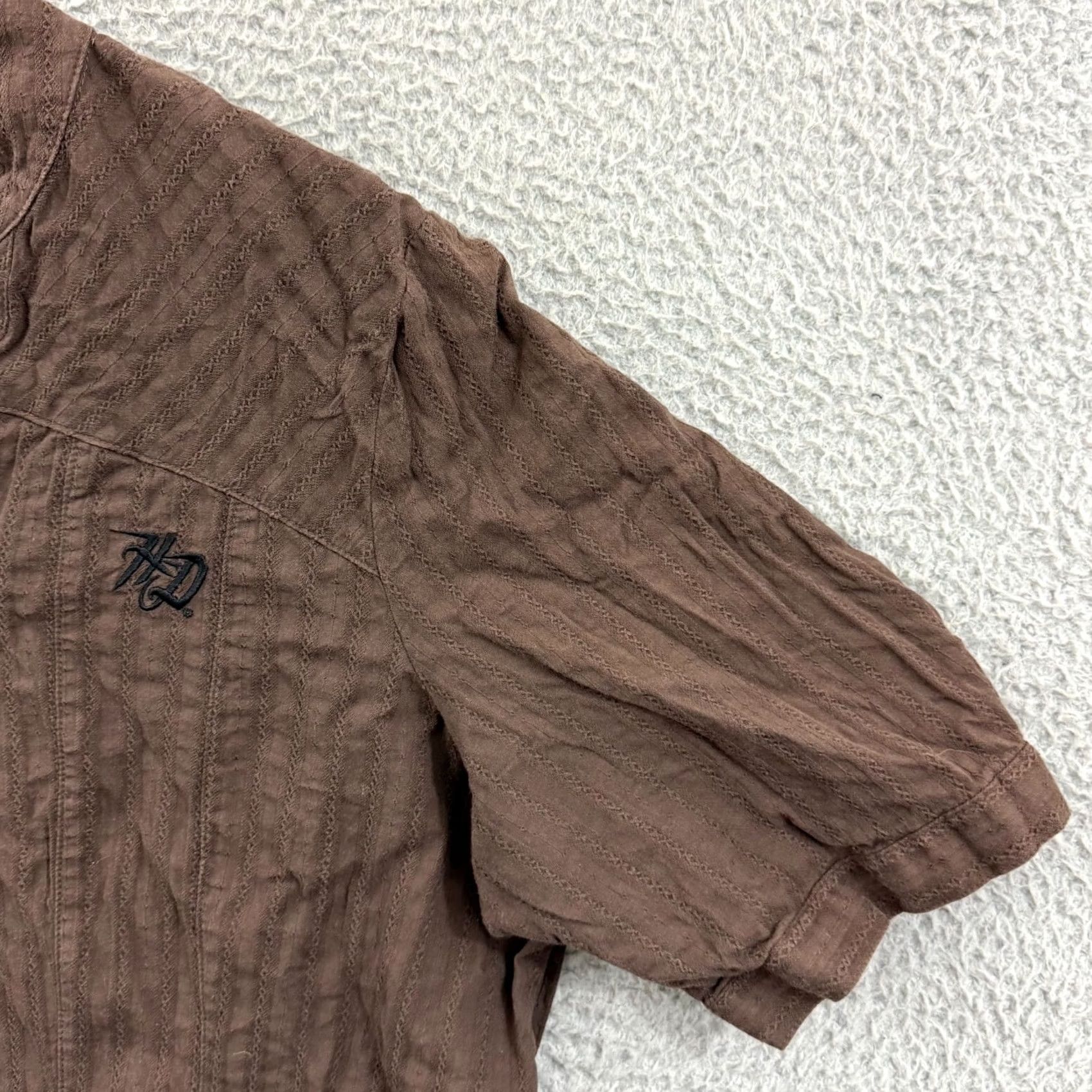 Harley Davidson Harley-Davidson Shirt Womens 1W Brown V-Neck Button Up Casual Biker Motorcycle Size XS / US 0-2 / IT 36-38 - 5 Thumbnail
