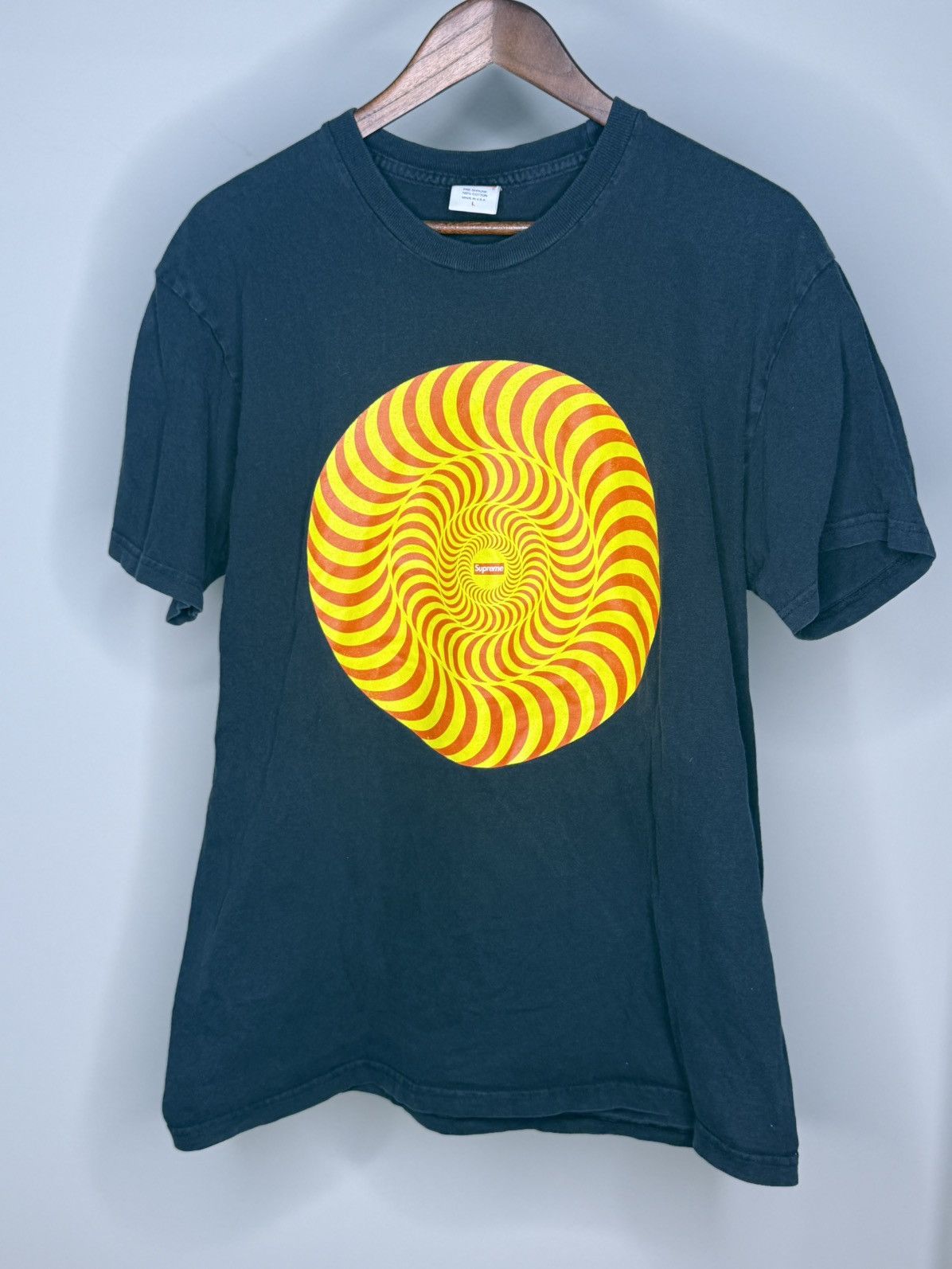 スケートボード supreme spitfire classic swirl tee M Supreme Spitfire Classic Swirl T-Shirt Black - StockX News