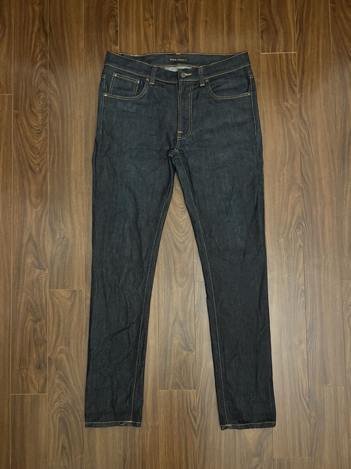 Nudie Jeans 1003877 Nudie Lean Dean Dry 16 Dips Jeans Size US 34 / EU 50 - 1 Thumbnail