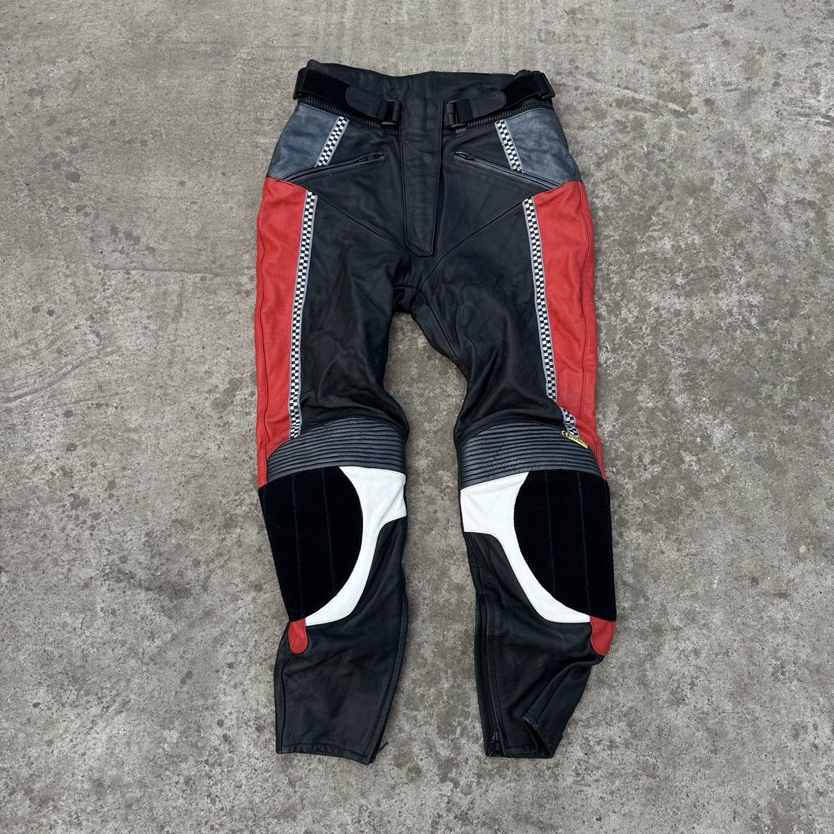 Genuine Leather × Japanese Brand Vintage Japanese Style Moto Leather Pants Racing Size 30 00s Size US 30 / EU 46 - 1 Thumbnail