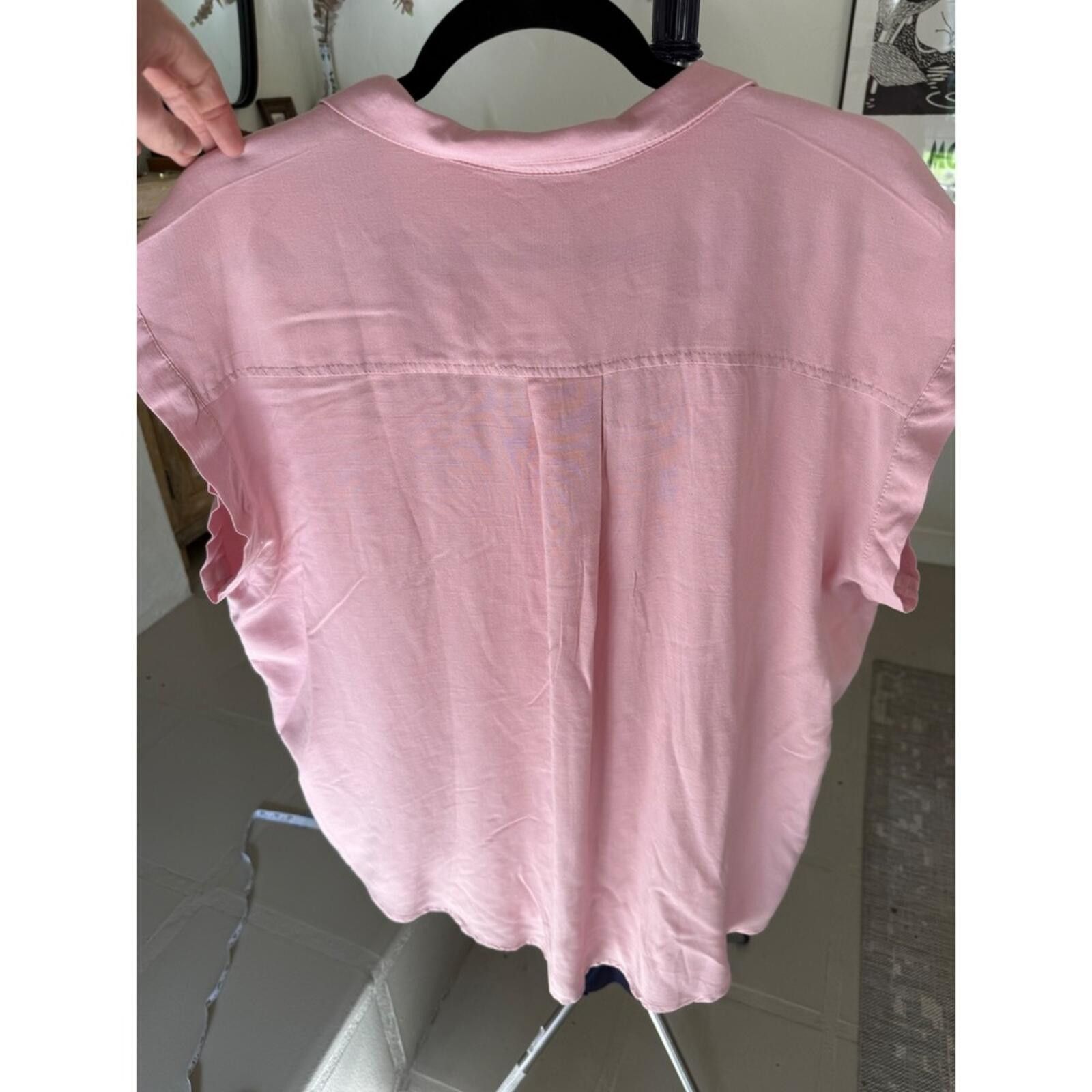Other Jachs Girlfriend Pink Short Sleeve Button Down Shirt Size L Size L / US 10 / IT 46 - 6 Thumbnail