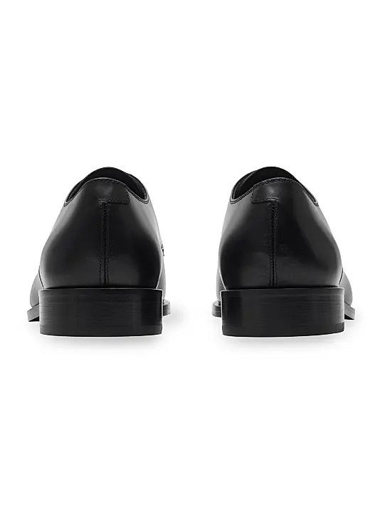 Burberry os11x0126 Carlyle Leather Derbys Shoes in Black Size US 12 / EU 45 - 3 Thumbnail