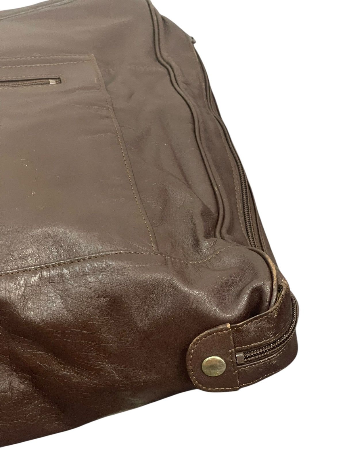 Porter Full Leather Vtg 90s Porter Japan Travel Bag 2🟩1 Size ONE SIZE - 6 Thumbnail
