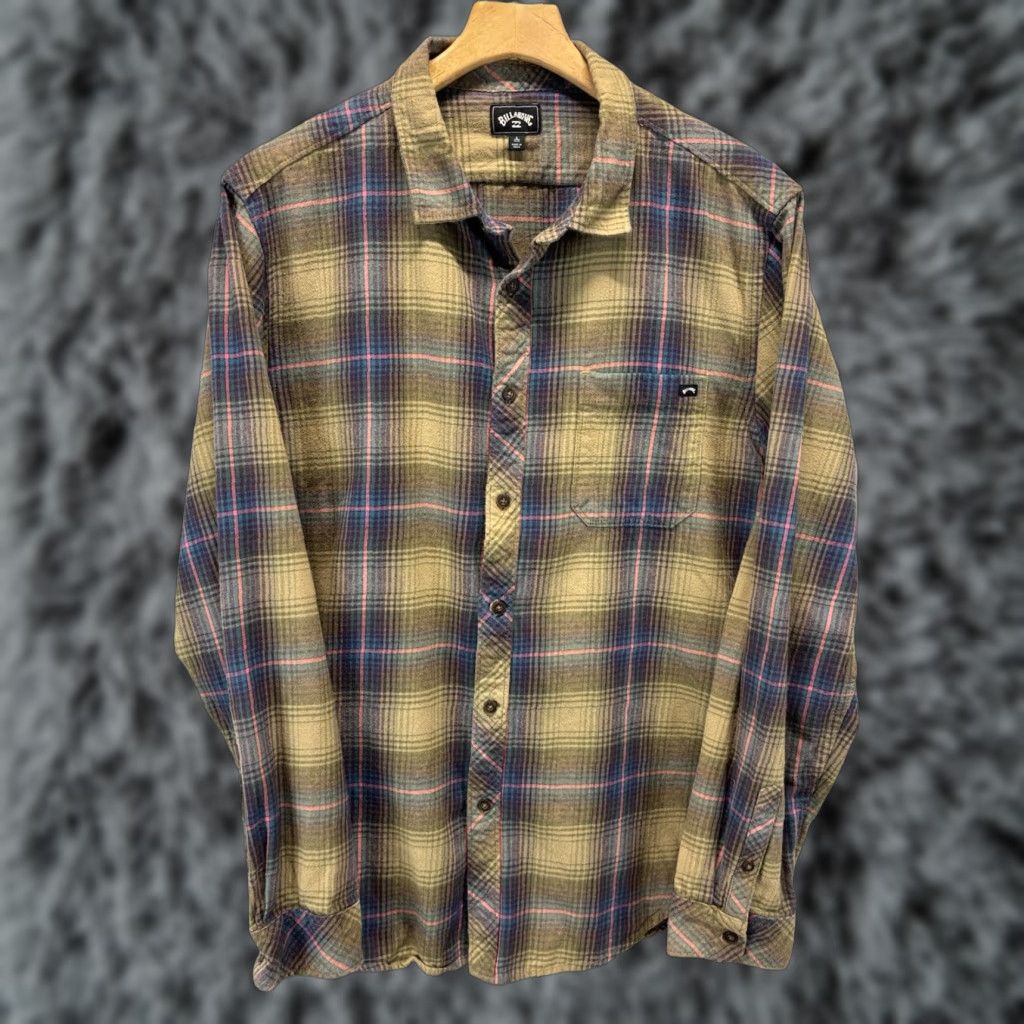 Billabong BILLABONG Coastline Core Fit Plaid Flannel Shirt Men’s L Multicolor Grunge Shacket Size US L / EU 52-54 / 3 - 1 Thumbnail