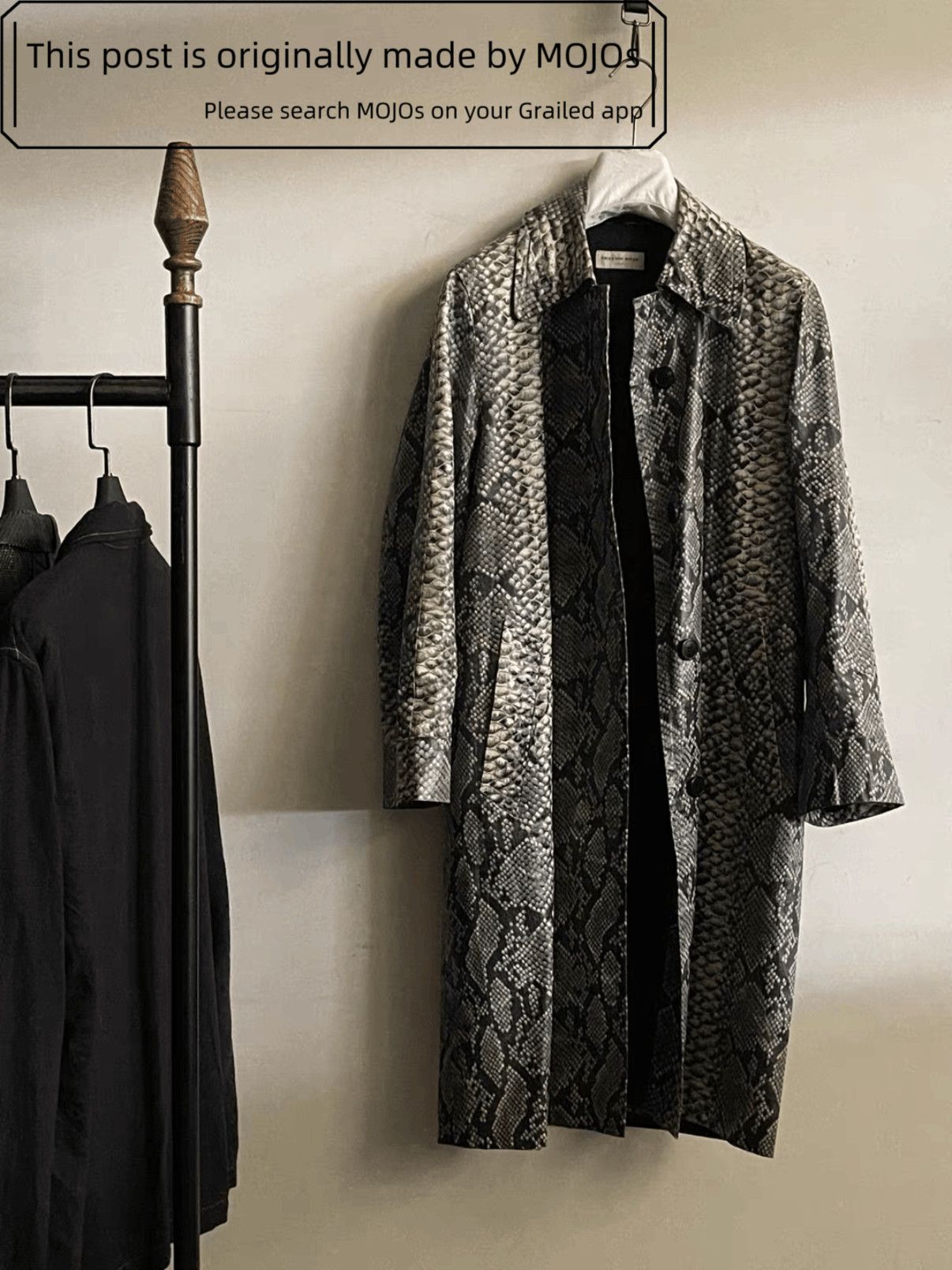 Dries Van Noten Dries Van Noten 09AW Snake Skin Trench Coat mojos504 Size US S / EU 44-46 / 1 - 3 Thumbnail