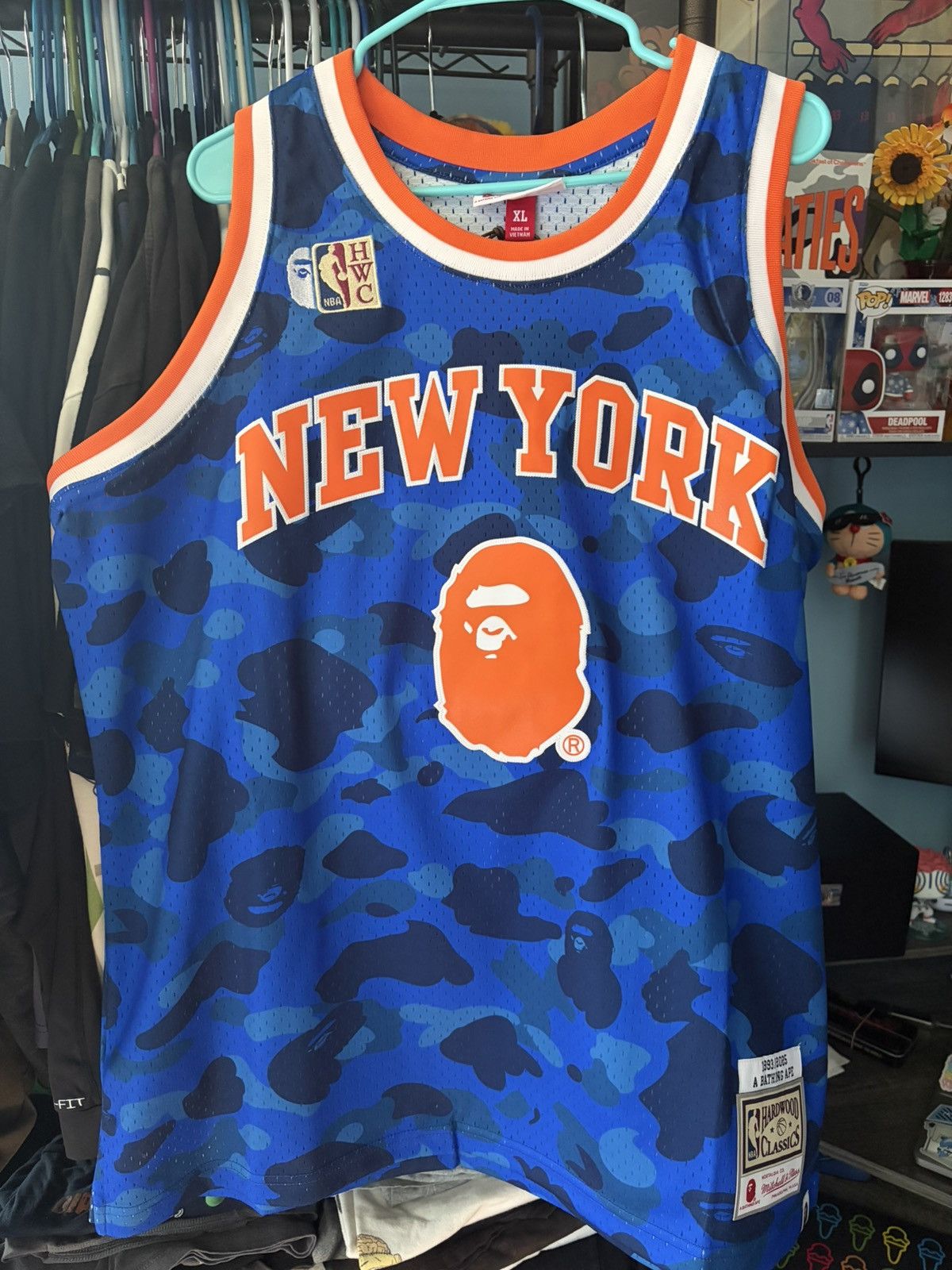 Bape x Mitchell & Ness Knicks Jersey