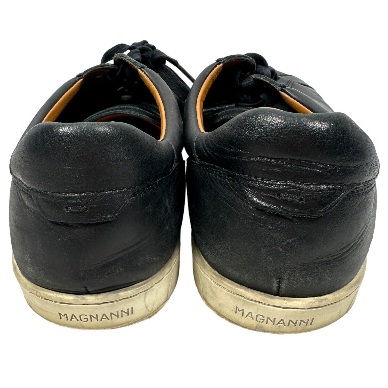 Magnanni Magnanni Costa Lo Leather Sneakers Shoes Men’s US 10.5 Black Size US 10.5 / EU 43-44 - 4 Thumbnail