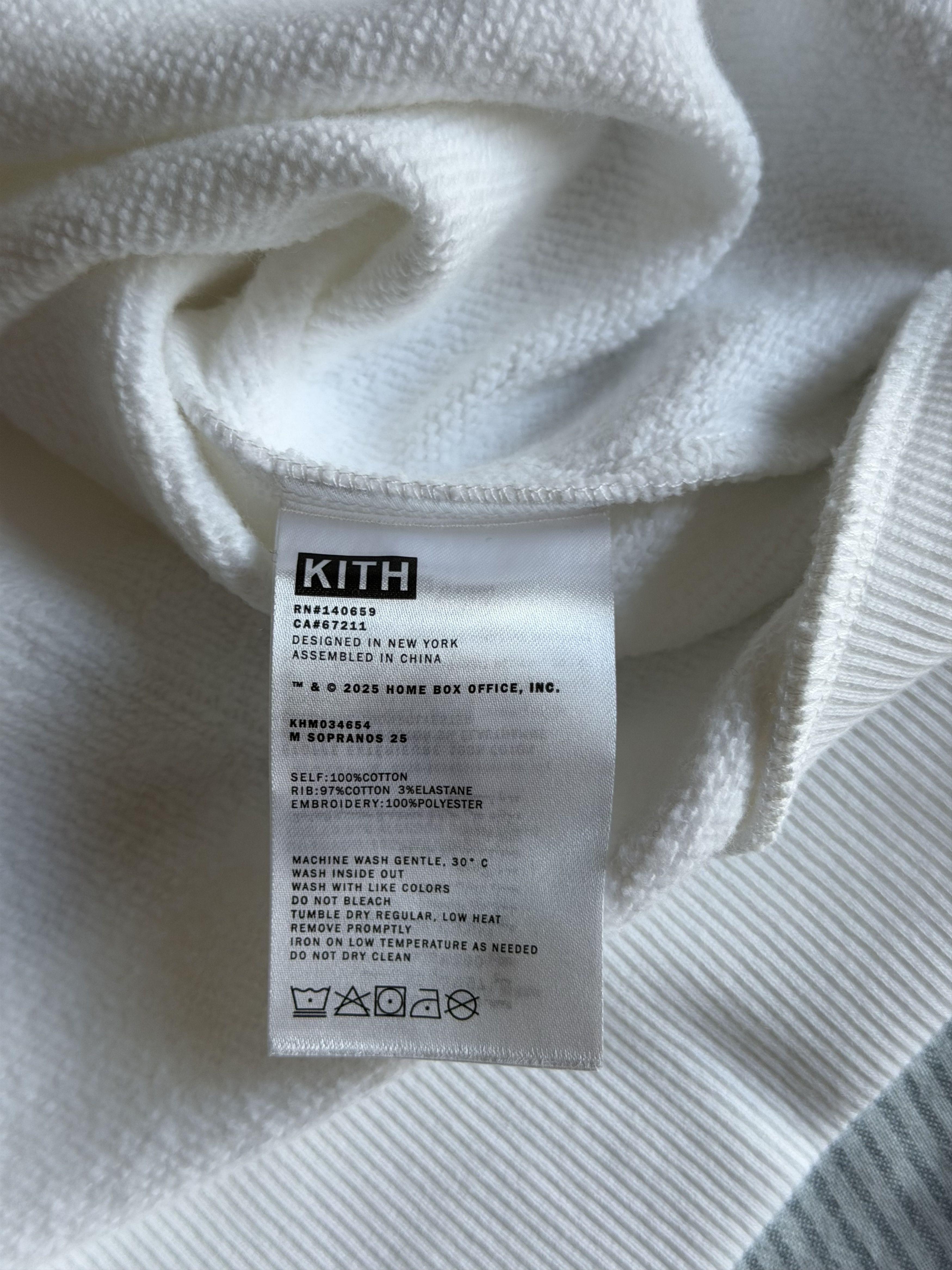 Kith Kith Sopranos Satriale's Nelson Crewneck Sweatshirt in White Size US M / EU 48-50 / 2 - 7 Thumbnail