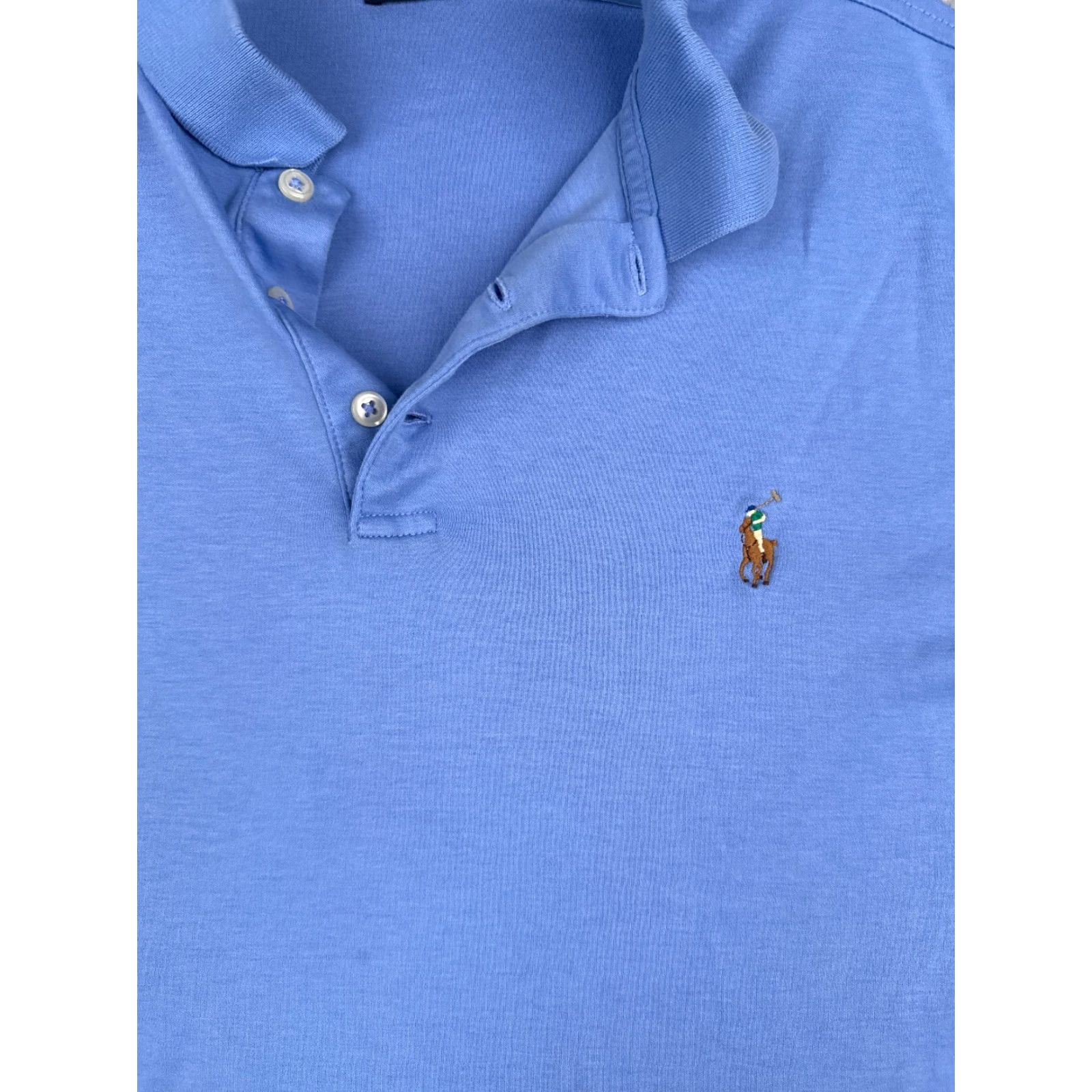 Ralph Lauren Polo Ralph Lauren Shirt Men Large Blue Short Sleeve Cotton Slim Fit Read Size US L / EU 52-54 / 3 - 6 Thumbnail
