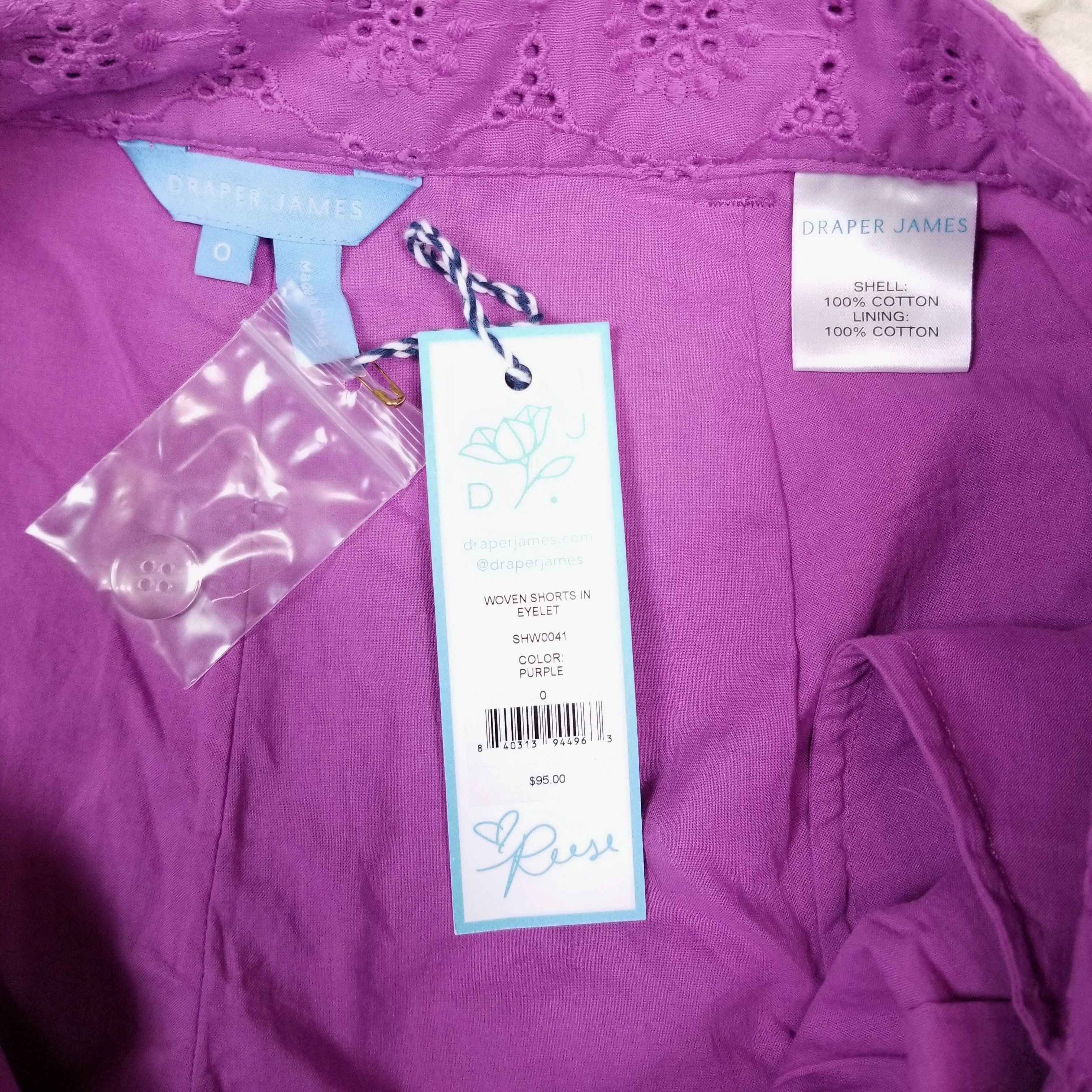 Other NWT Draper James Woven Shorts Eyelet Size 25" / US 0 / IT 36 - 4 Thumbnail