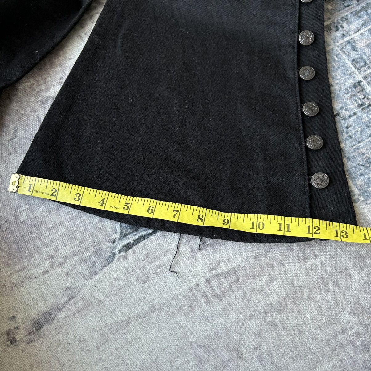 If Six Was Nine Super Flared Button Punk Jeans Size US 28 / EU 44 - 24 Thumbnail