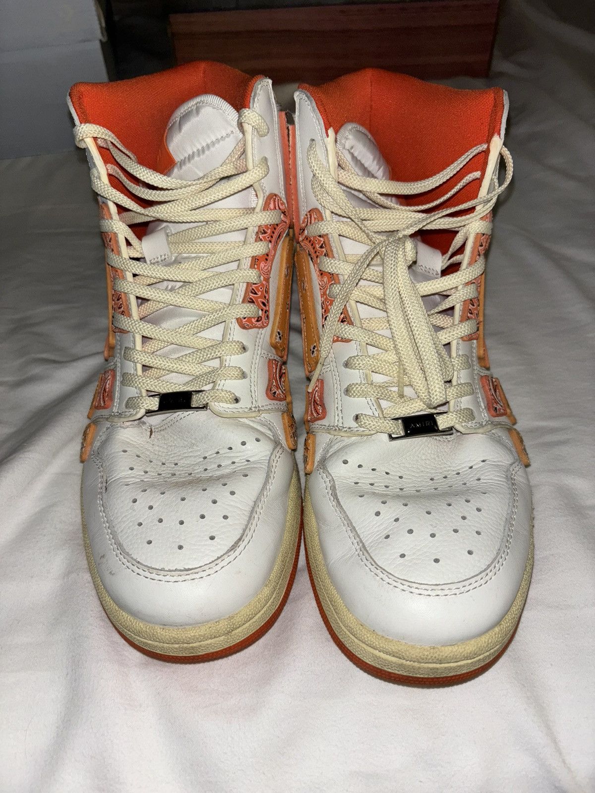 Amiri Orange Amiri Skeleton High Top Size 11 Size US 11 / EU 44 - 5 Thumbnail