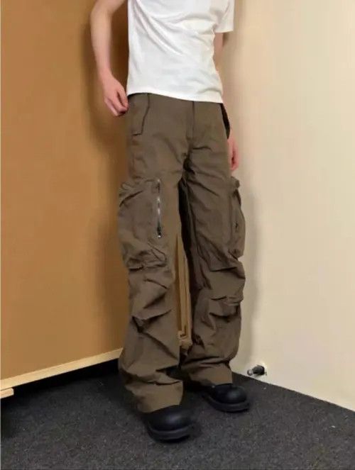 VIBE Vintage street zipper large pockets loose casual work pants Size US 28 / EU 44 - 2 Thumbnail