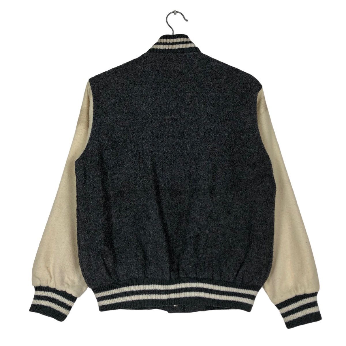 Japanese Brand 🔥Vintage Wool Varsity Jacket Snap Button Big Logo Size US S / EU 44-46 / 1 - 8 Thumbnail