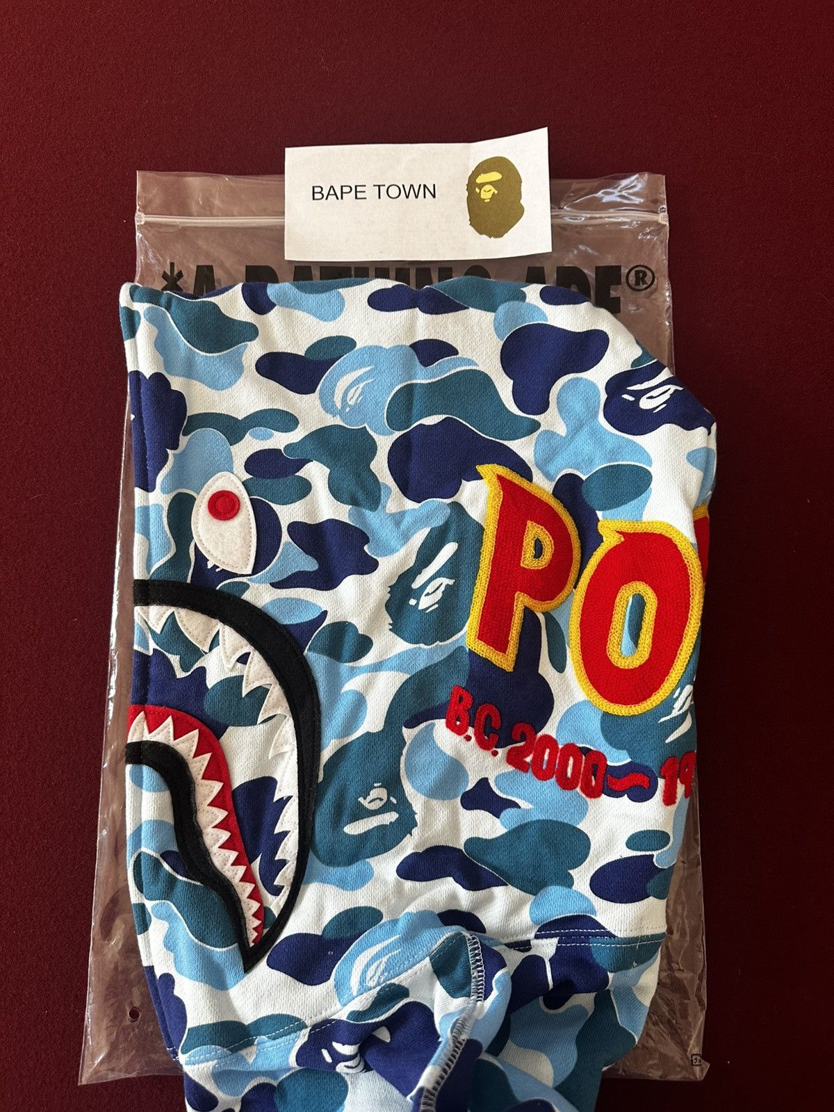 Bape ABC CAMO PONR FULL ZIP SHARK HOODIE (BLUE) Size US XL / EU 56 / 4 - 3 Thumbnail