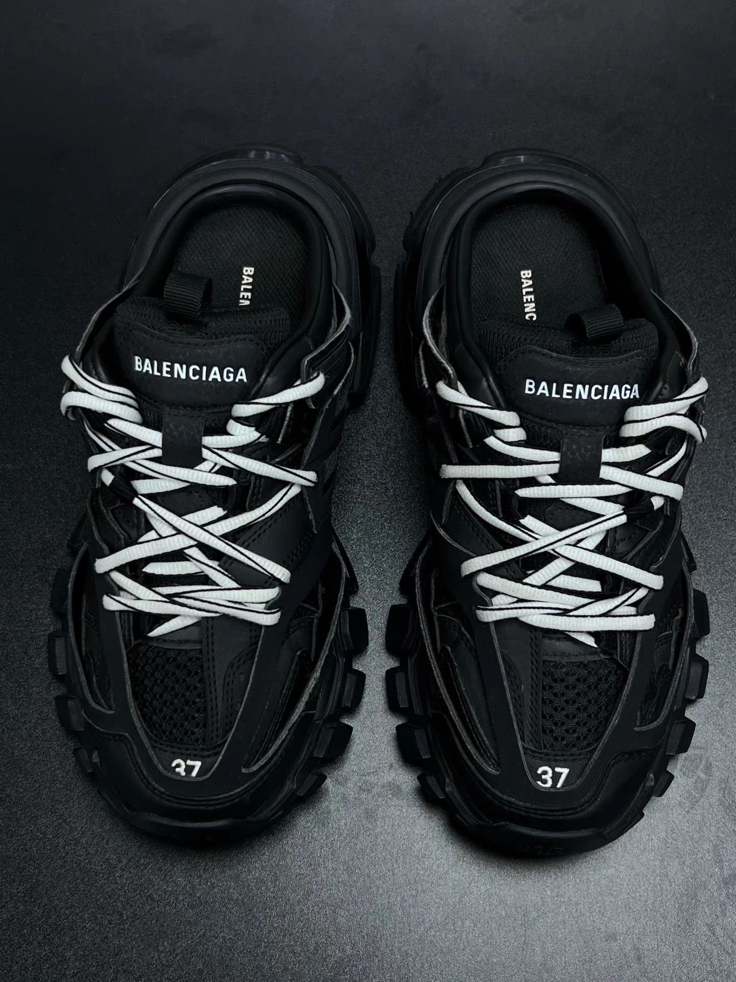 Balenciaga Balenciaga Track Slide Black K15 Size US 7 / IT 37 - 3 Thumbnail