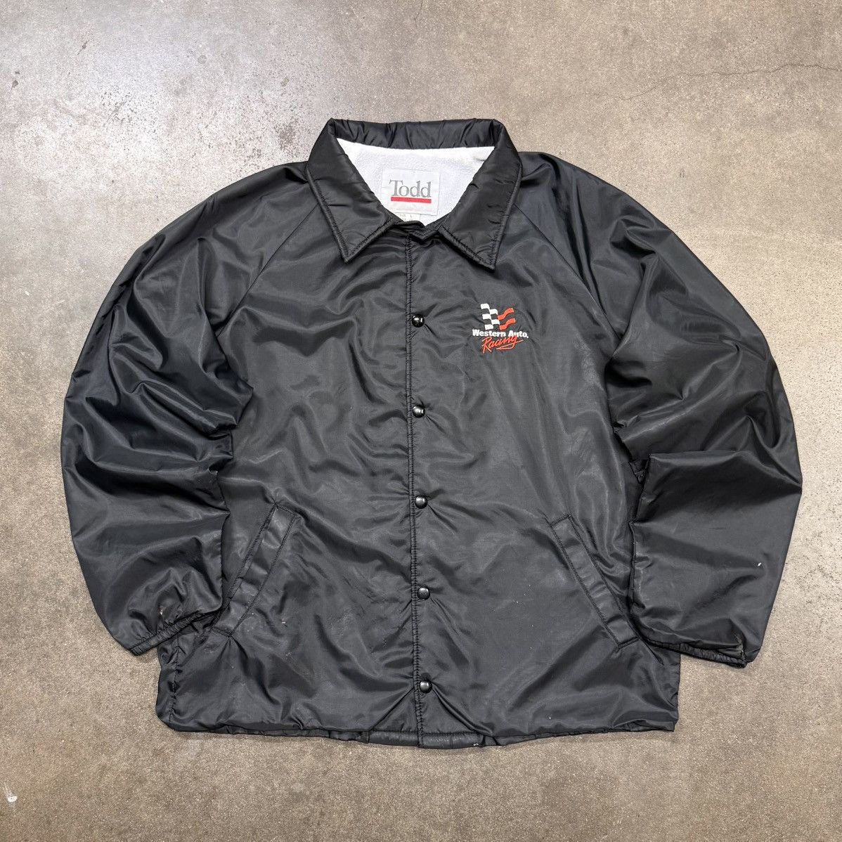 Vintage Todd Vintage Racing Jacket Bomber USA Made 90s Grunge Size US L / EU 52-54 / 3 - 1 Thumbnail