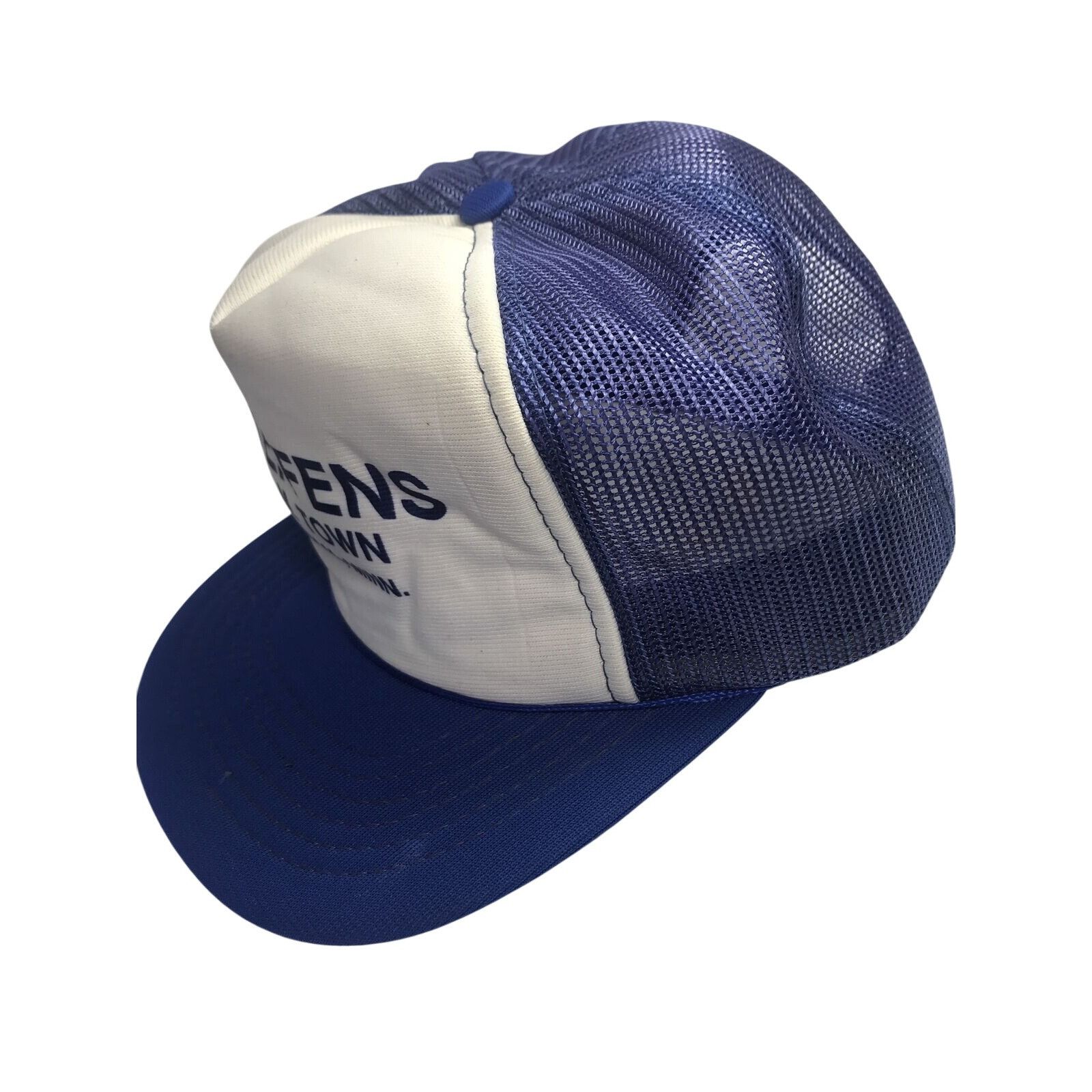Vintage Vintage YR Bell Royal Blue & White G.M. Town MINN Snapback M Size ONE SIZE - 7 Thumbnail