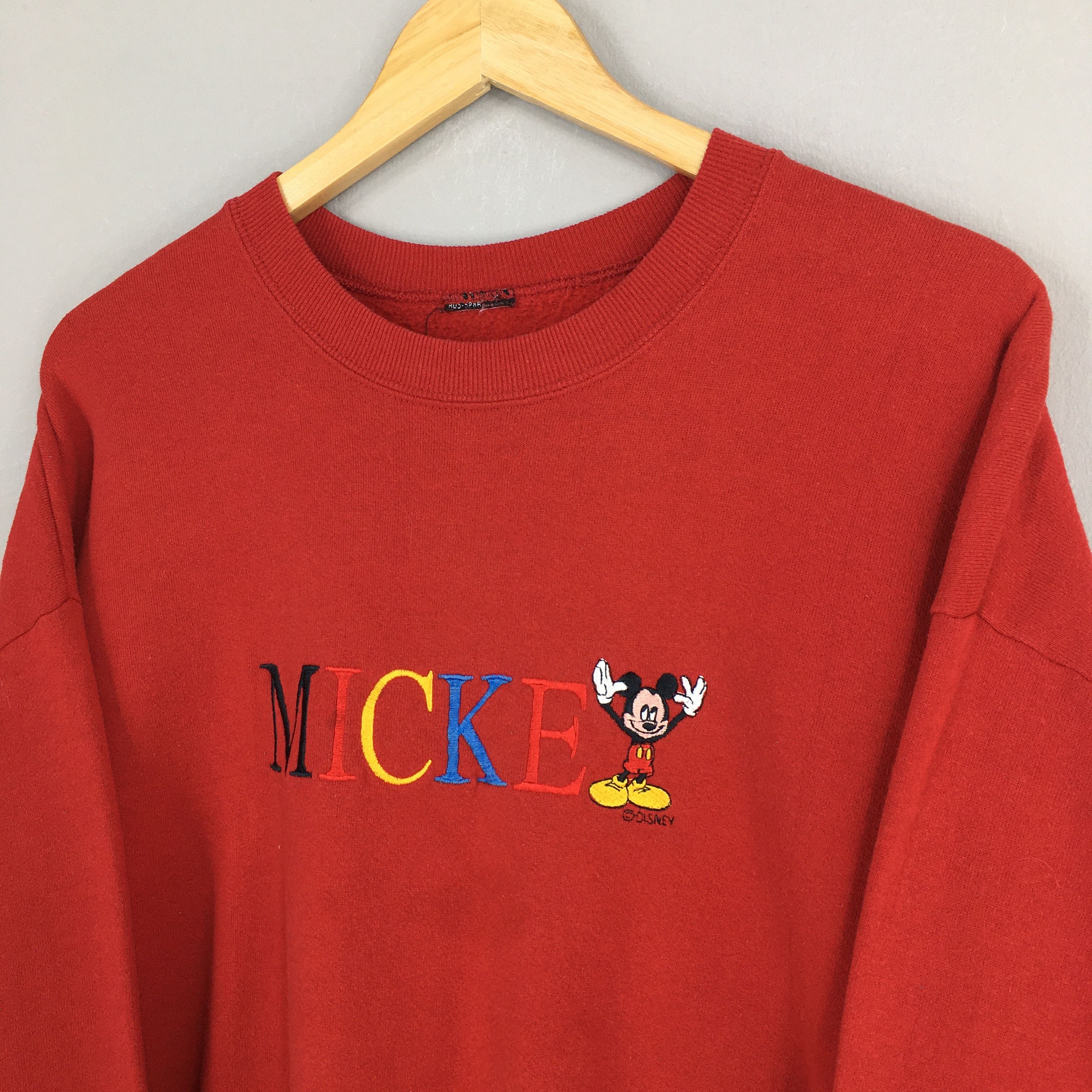 Disney × Vintage Vintage 90s Disney Mickey Mouse Sweatshirts Large Size US XL / EU 56 / 4 - 3 Thumbnail