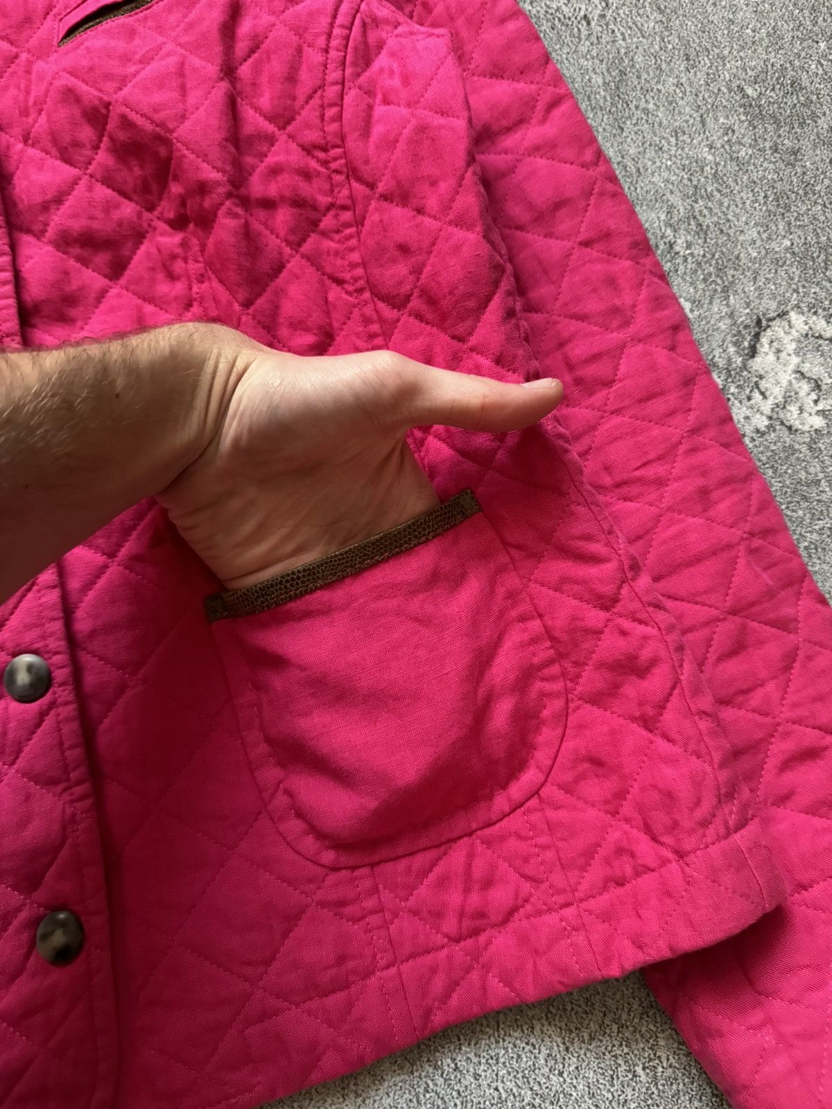 Schneiders Schneiders salzburg pink quilted jacket button up bomber Size L / US 10 / IT 46 - 8 Thumbnail
