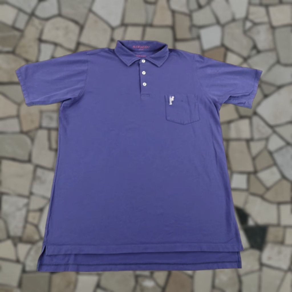 Vintage VINTAGE B Draddy Polo Shirt Mens Small Blue Performance Golf Activewear Size US S / EU 44-46 / 1 - 1 Thumbnail