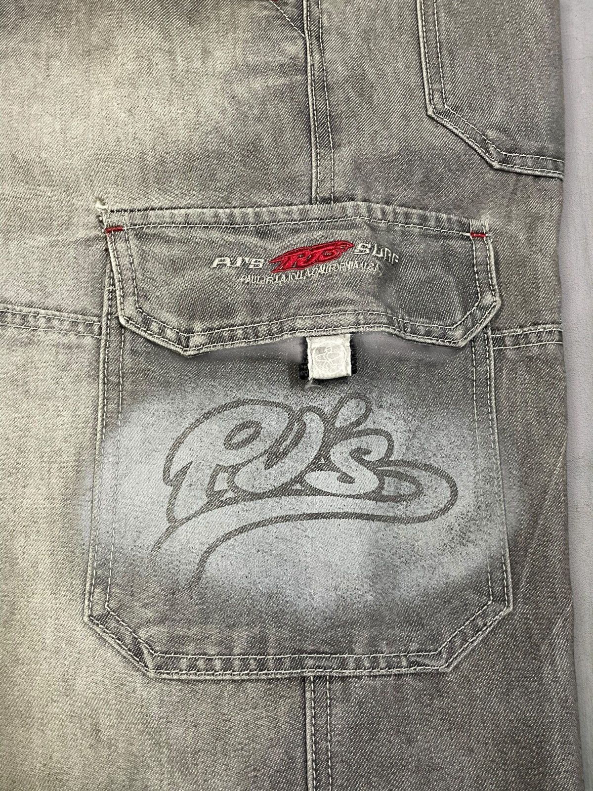 JNCO Vintage Y2K PJ’s Surf Carpenter Cargo Denim Baggy Jorts Size US 32 / EU 48 - 8 Thumbnail