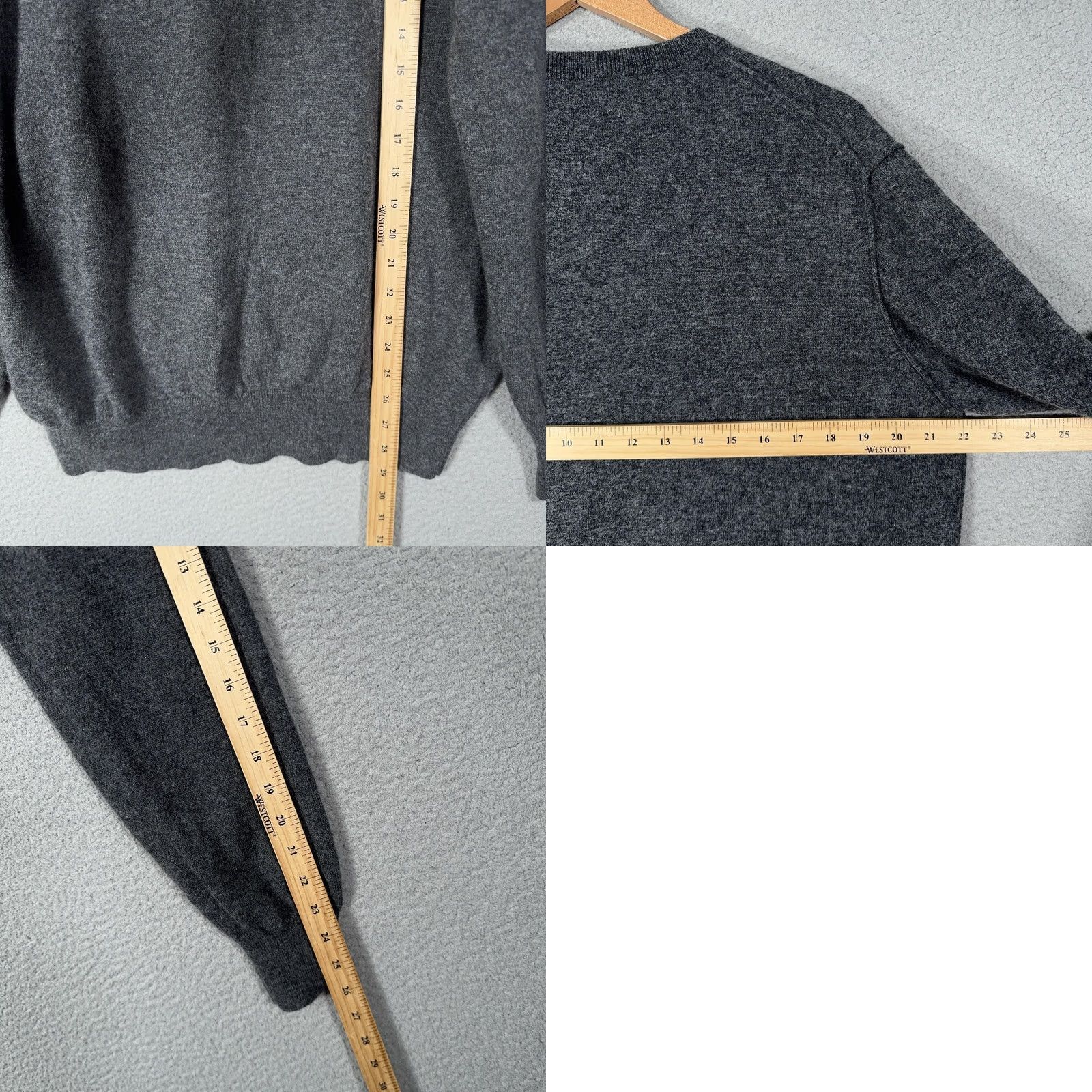 Hartford Hartford Mens 2XL Gray Wool Cashmere Crewneck Knit Pullover Sweater Size US XXL / EU 58 / 5 - 8 Thumbnail