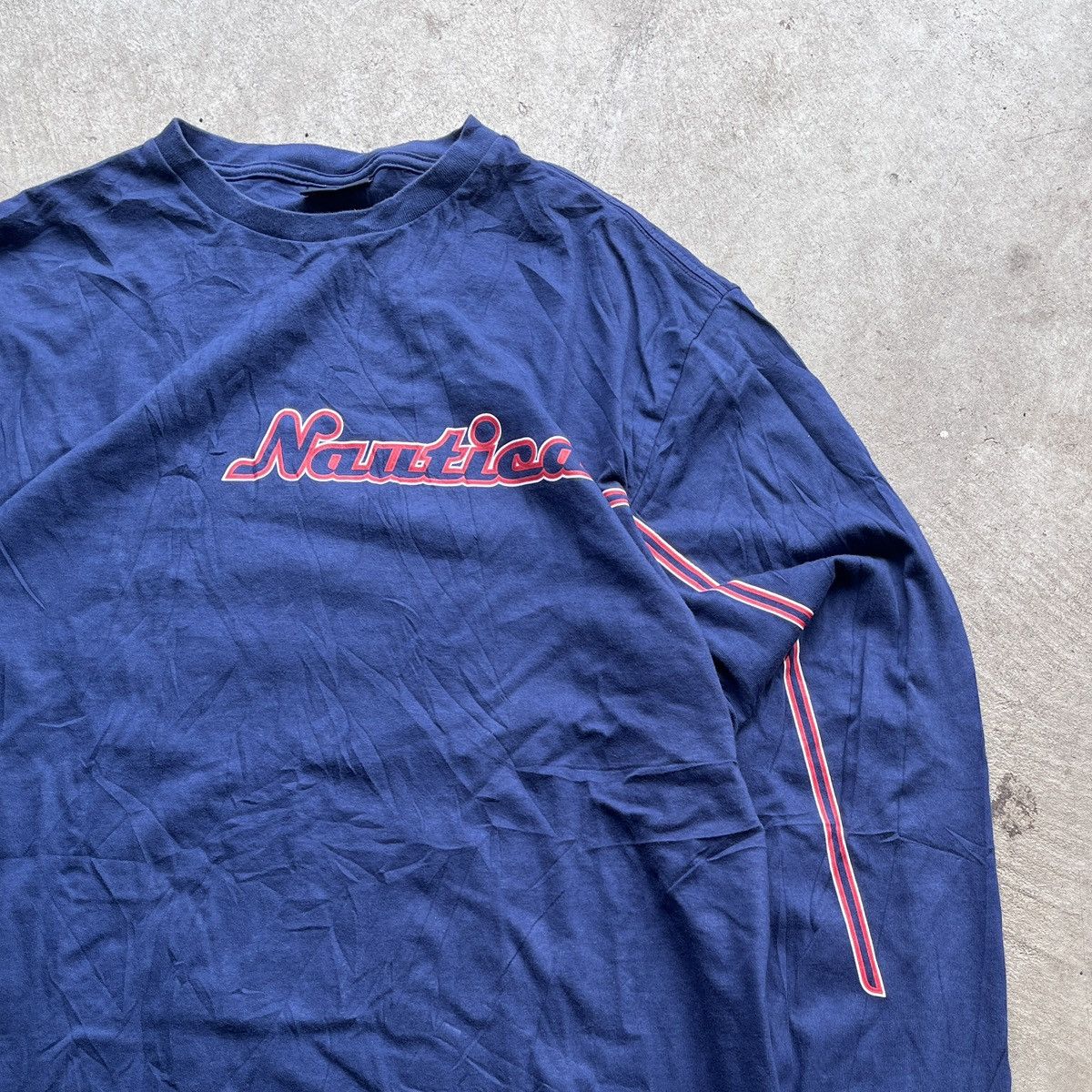 Nautica Vintage Y2K Nautica Navy Long Sleeve Shirt Size US XXL / EU 58 / 5 - 2 Thumbnail