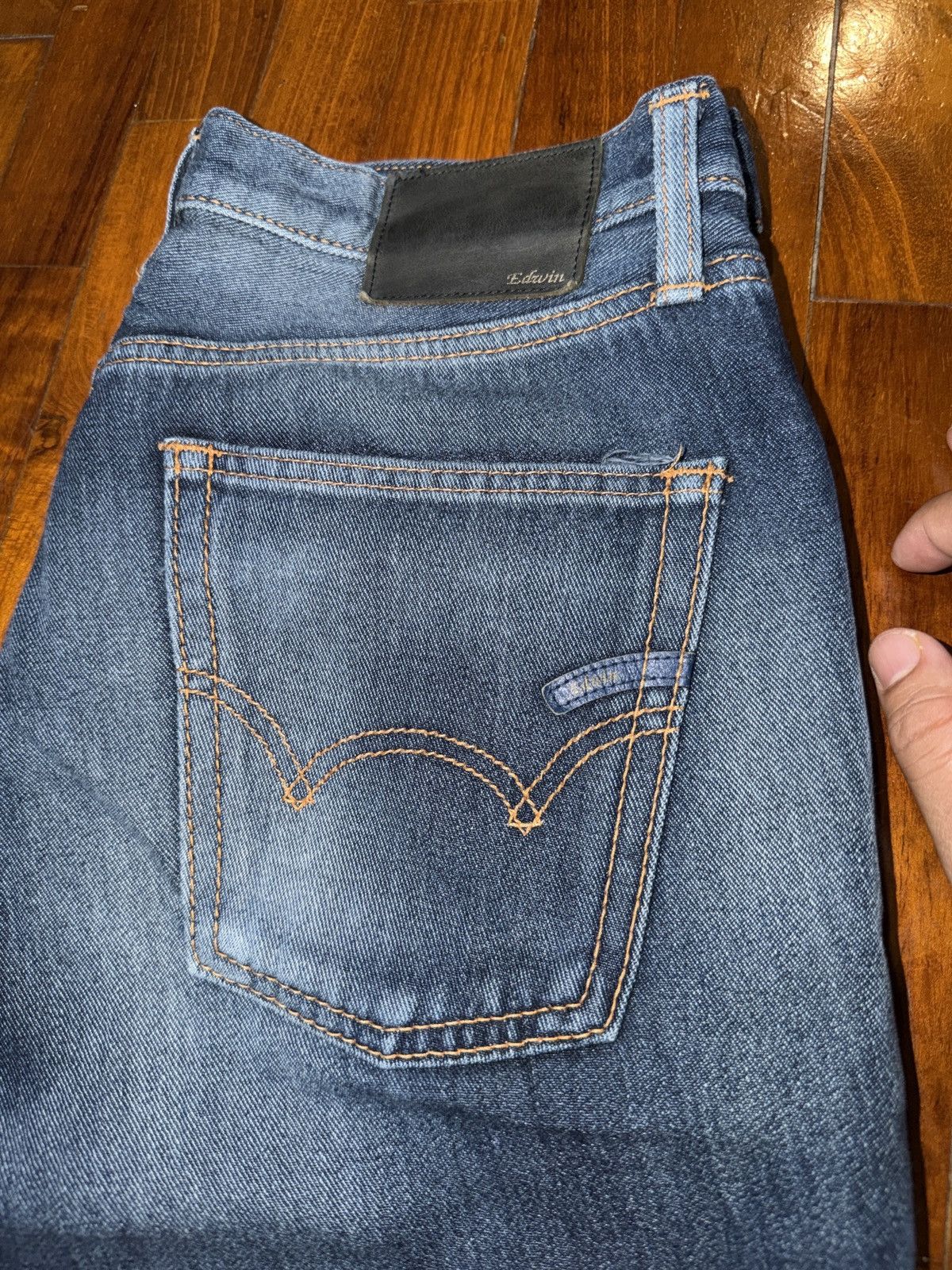 Edwin Edwin 506 faded wash and distressed japanese brand Size US 33 - 6 Thumbnail