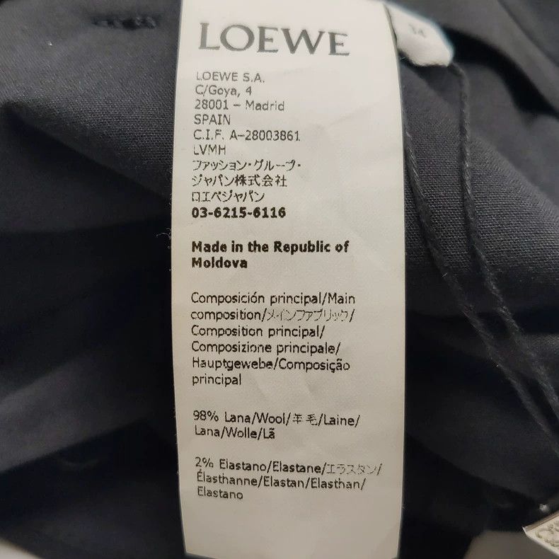 Other LOEWE Black wool trousers Size 42" / US 20 - 6 Thumbnail