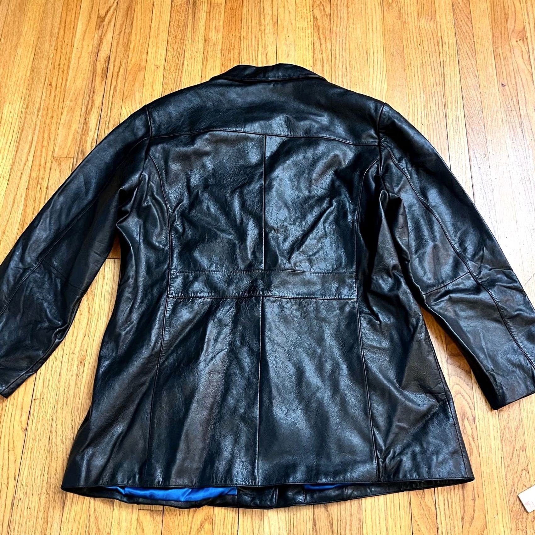 Vintage Wilson’s Leather Jacket Blazer Black L Womens Motorcycle Jacket Button Size L / US 10 / IT 46 - 3 Thumbnail