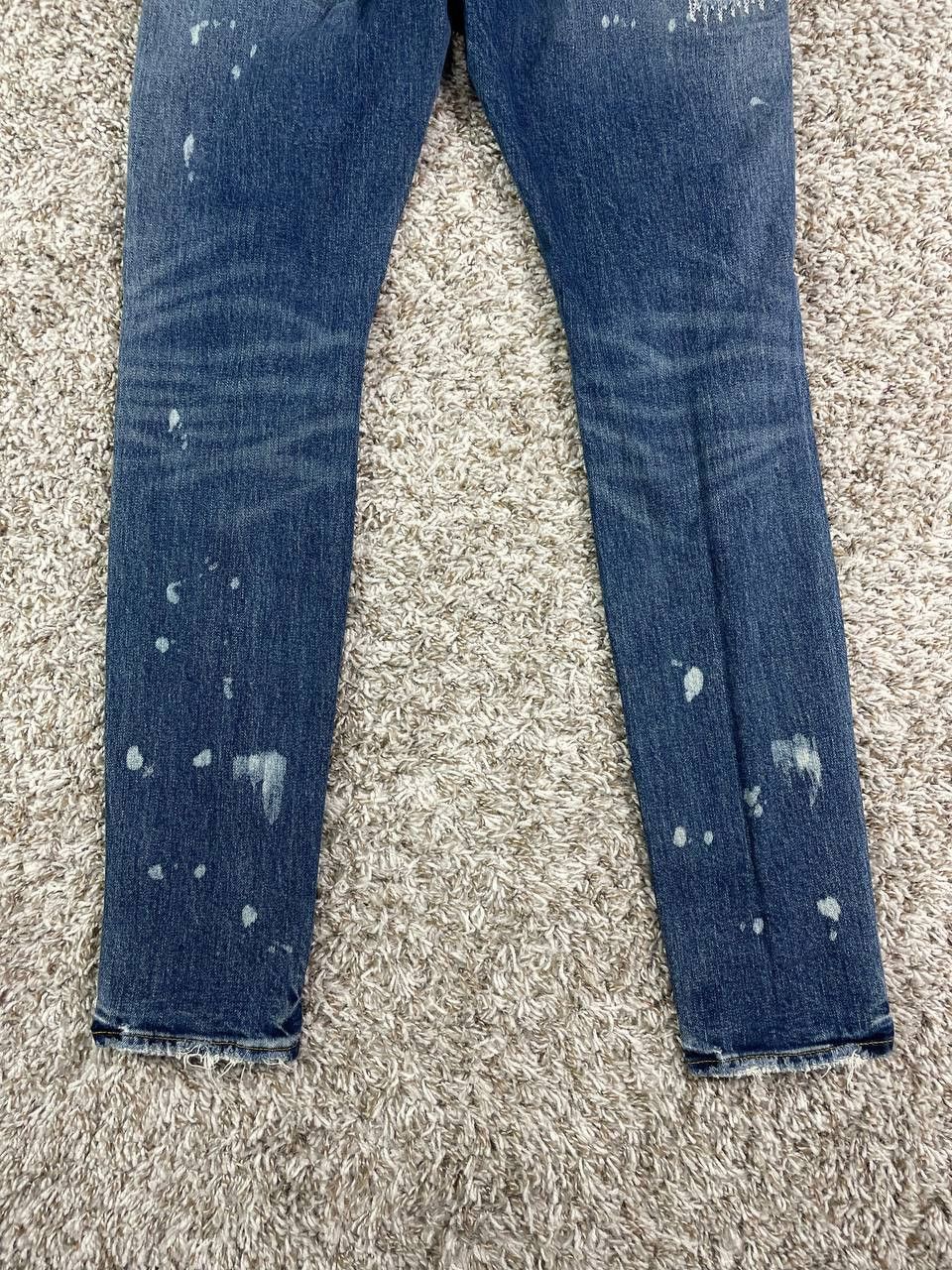Purple Brand Purple Brand Extreme Worn Zigzag Repair Jeans Size US 31 - 20 Thumbnail