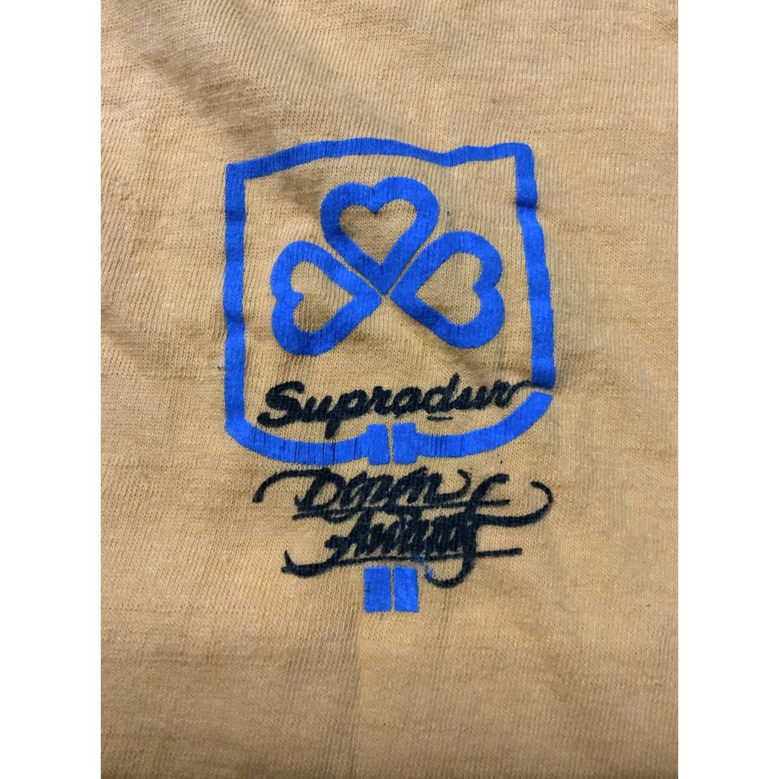 Vintage VINTAGE 80s Aqua Blues Supradur Single Stitch Yellow S/S Graphic T-Shirt Sz. M Shirt Adults M Yellow Graphic Supradur 1980s Mens Women? Size US S / EU 44-46 / 1 - 6 Thumbnail
