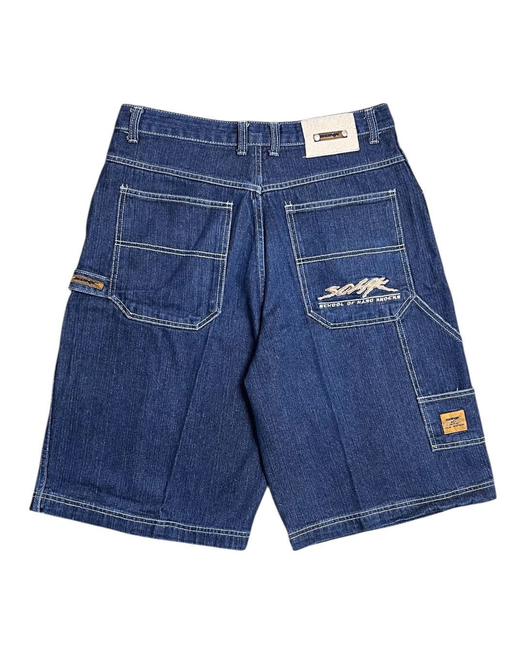 JNCO Y2k School of hard knocks Jorts Size US 32 / EU 48 - 1 Thumbnail