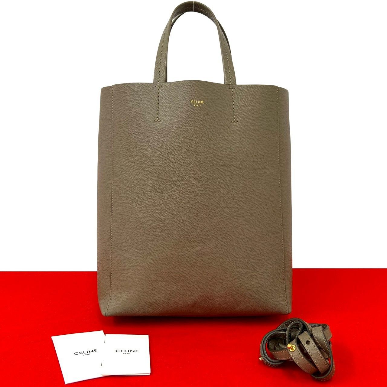 Celine Celine Celine Vertical Cabas Small Leather 2way bag Leather Shoulder Bag DUTY FREE for USA Size ONE SIZE - 1 Thumbnail