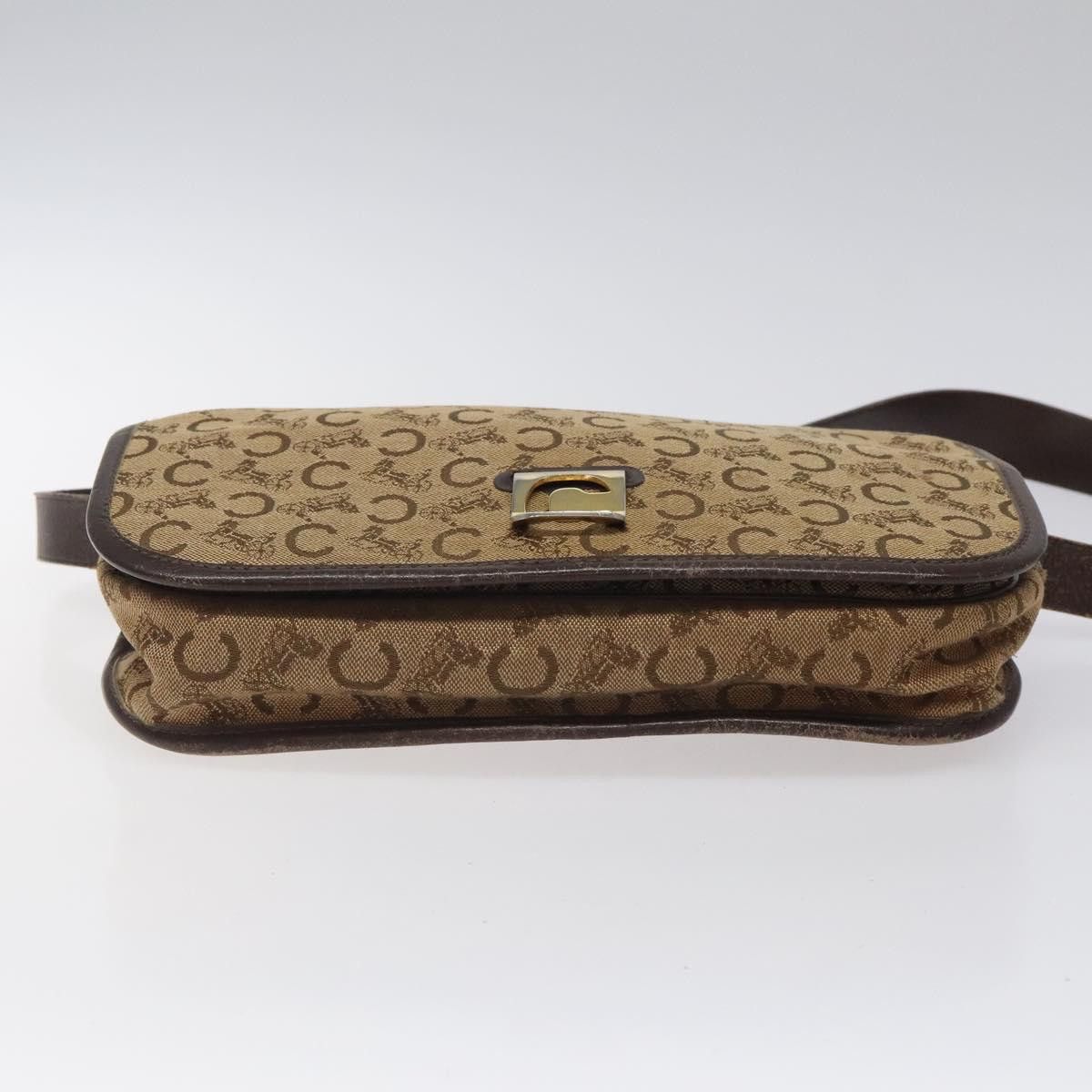 Celine CELINE C Sulky Shoulder Bag Canvas Brown Gold Size ONE SIZE - 9 Thumbnail